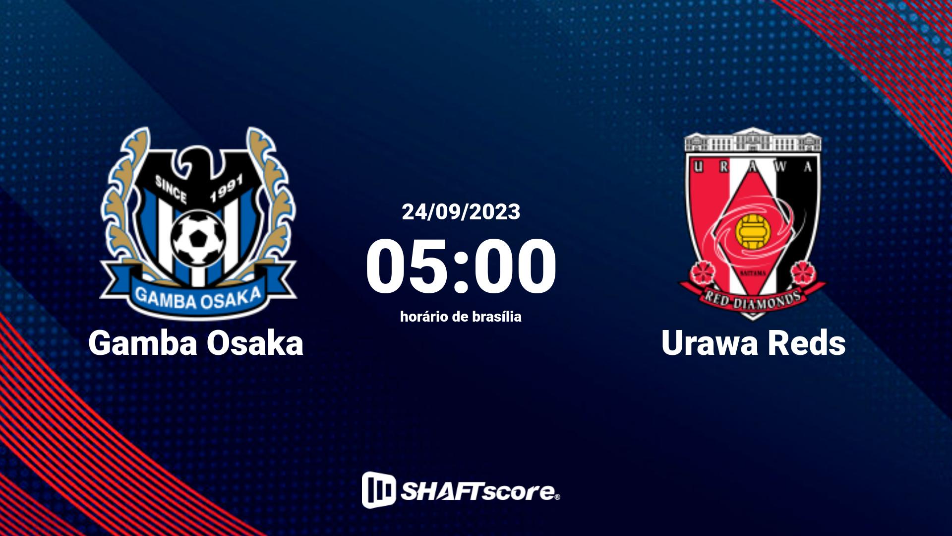 Estatísticas do jogo Gamba Osaka vs Urawa Reds 24.09 05:00