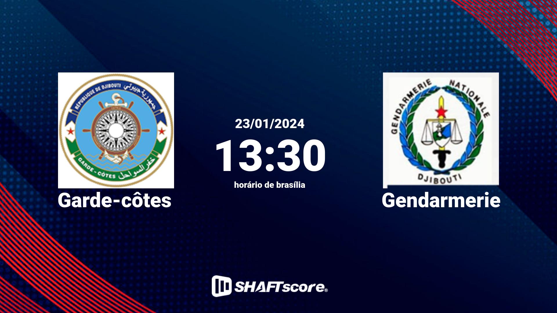 Estatísticas do jogo Garde-côtes vs Gendarmerie 23.01 13:30