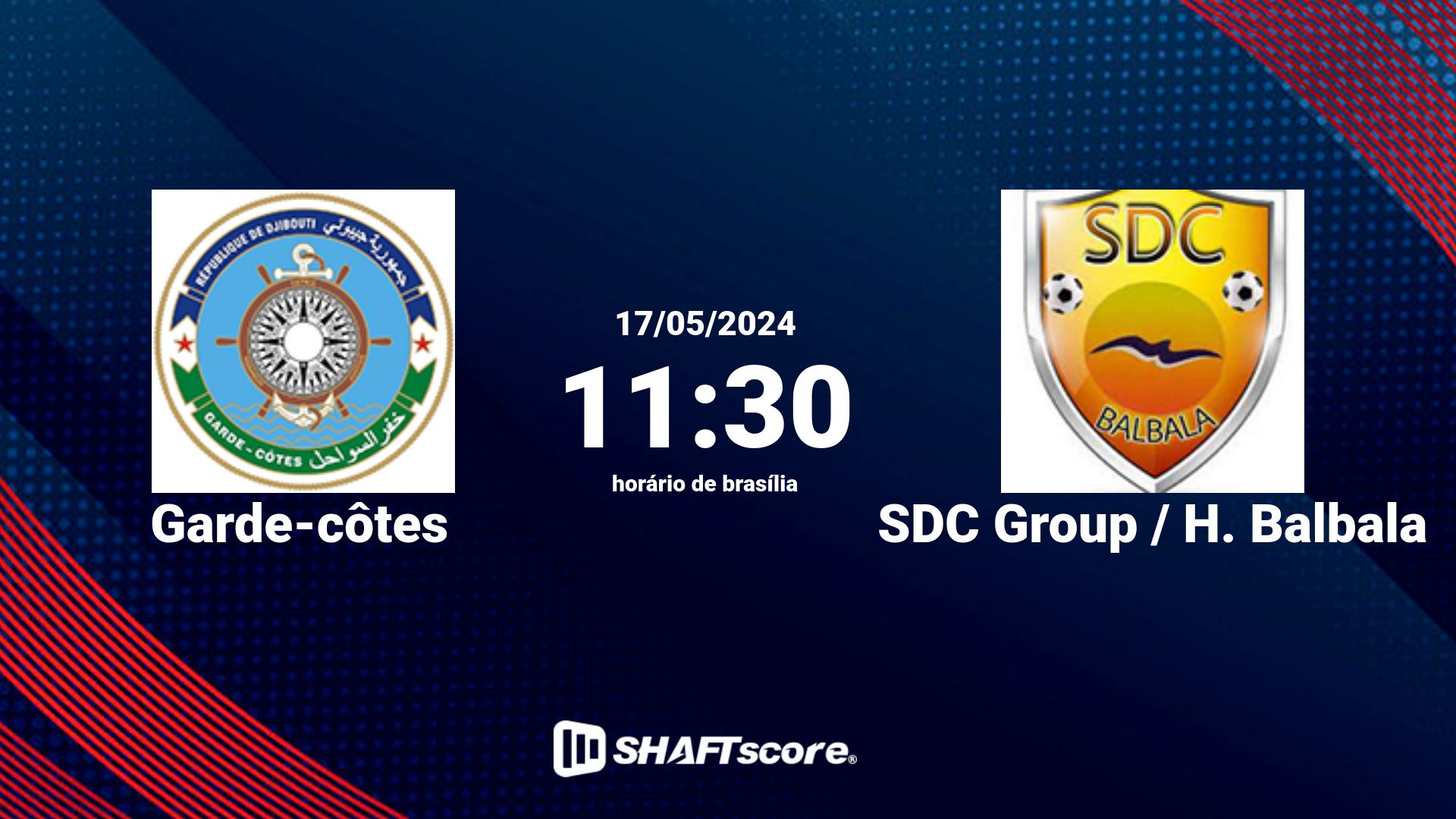 Estatísticas do jogo Garde-côtes vs SDC Group / H. Balbala 17.05 11:30