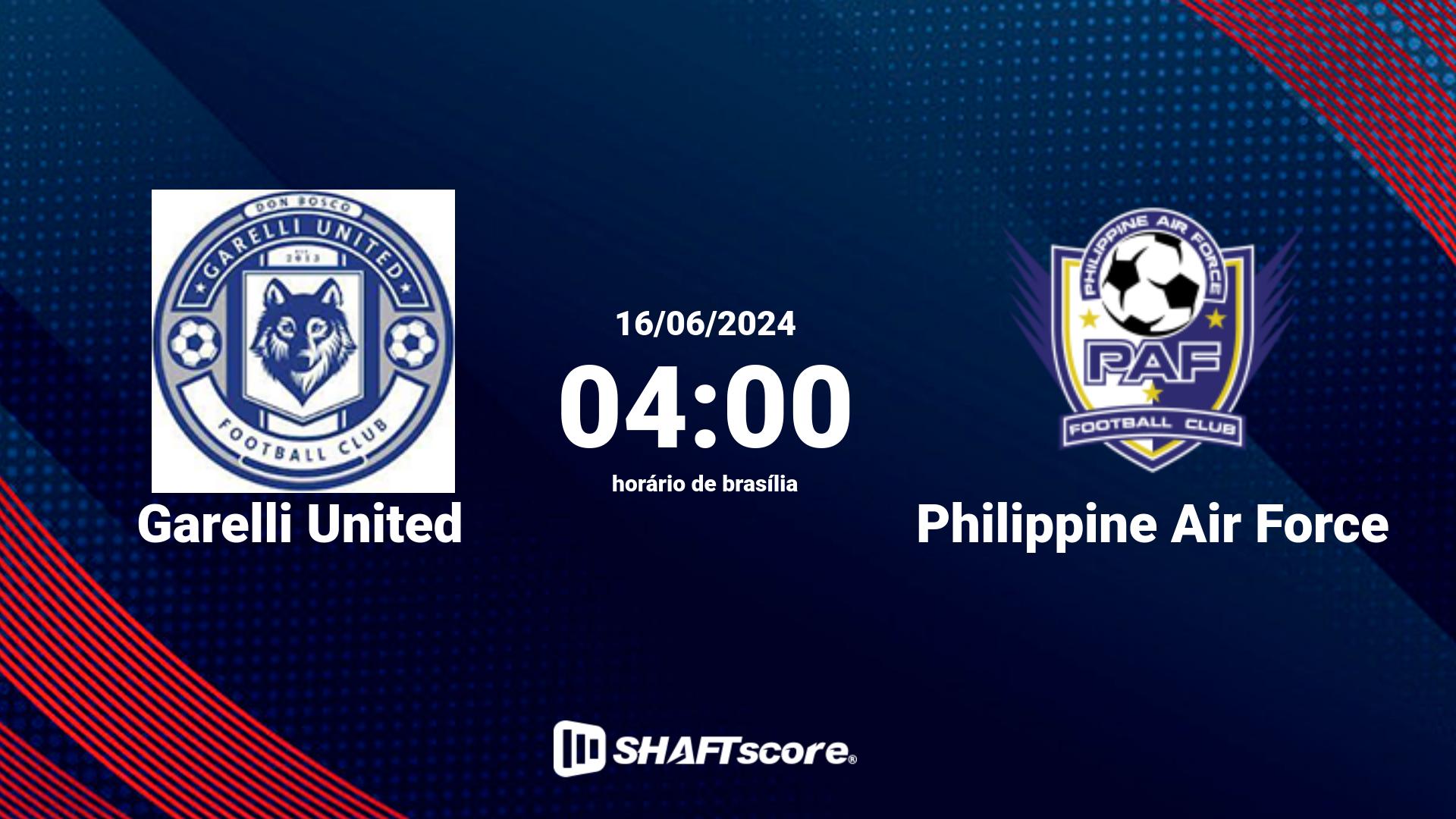 Estatísticas do jogo Garelli United vs Philippine Air Force 16.06 04:00