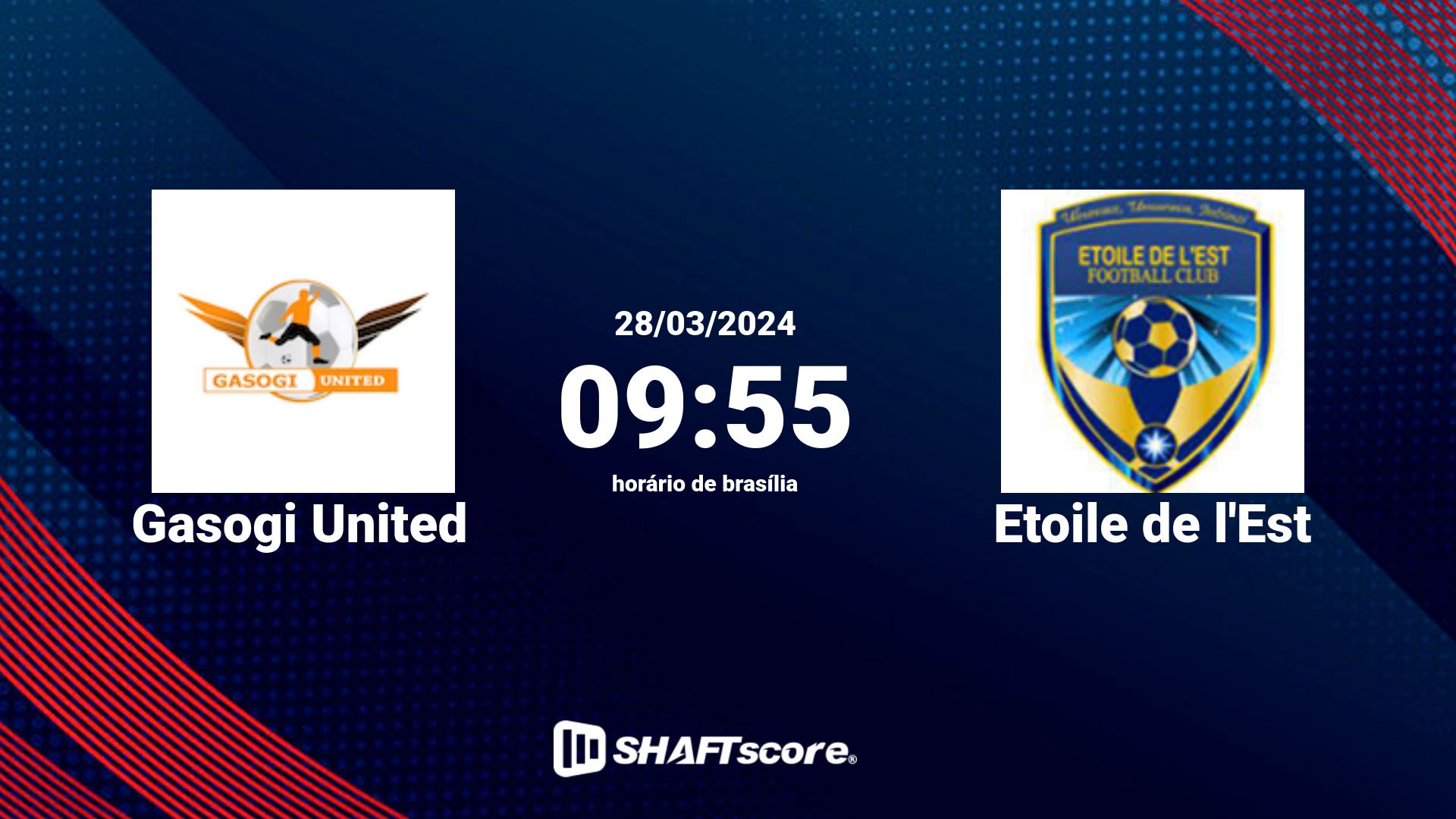 Estatísticas do jogo Gasogi United vs Etoile de l'Est 28.03 09:55