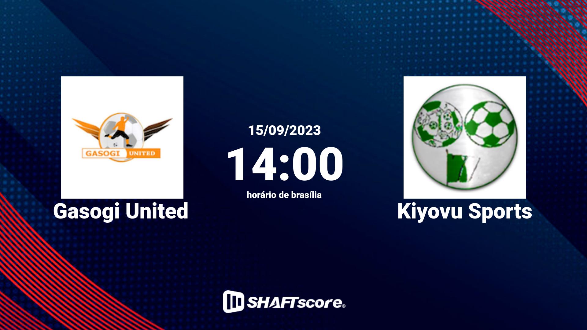 Estatísticas do jogo Gasogi United vs Kiyovu Sports 15.09 14:00