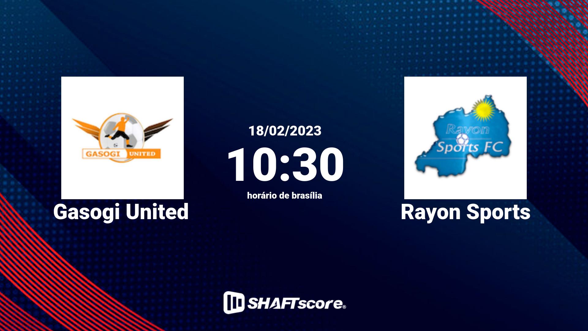 Estatísticas do jogo Gasogi United vs Rayon Sports 18.02 10:30