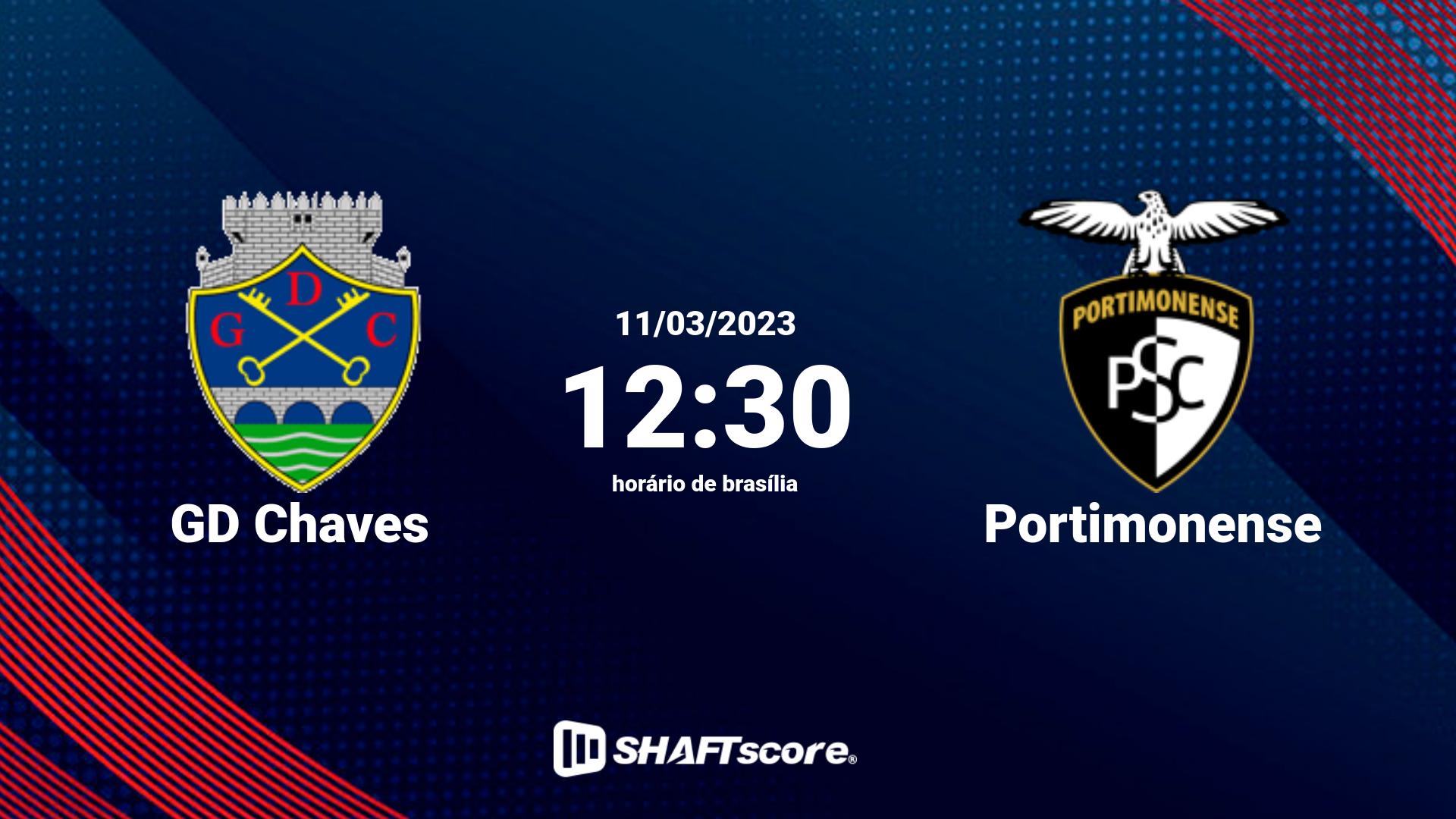 Estatísticas do jogo GD Chaves vs Portimonense 11.03 12:30