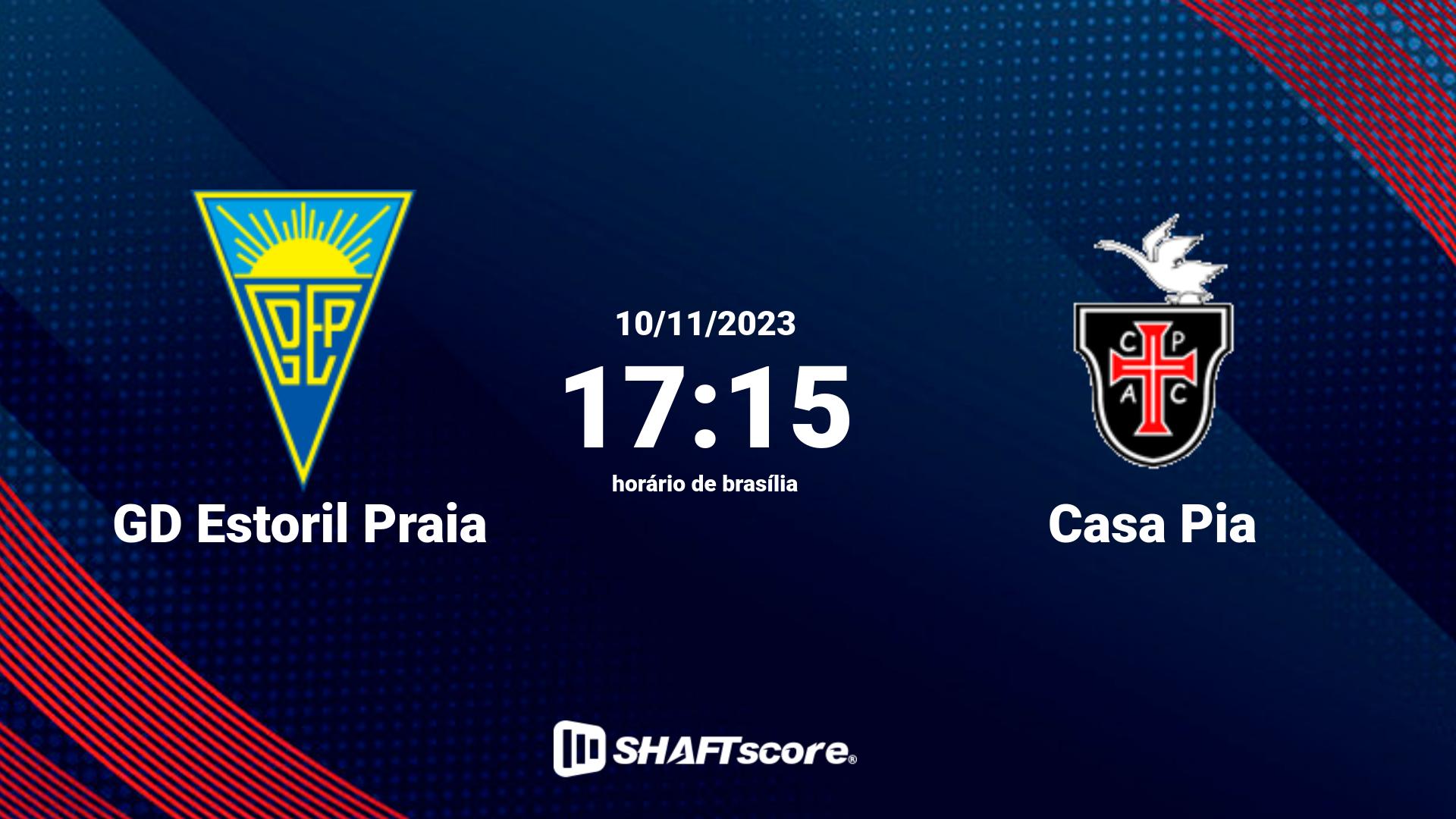 Estatísticas do jogo GD Estoril Praia vs Casa Pia 10.11 17:15