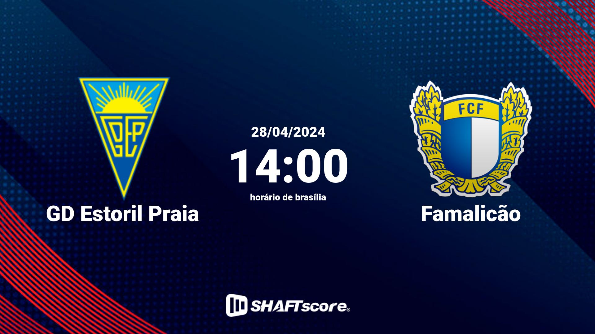 Estatísticas do jogo GD Estoril Praia vs Famalicão 28.04 14:00