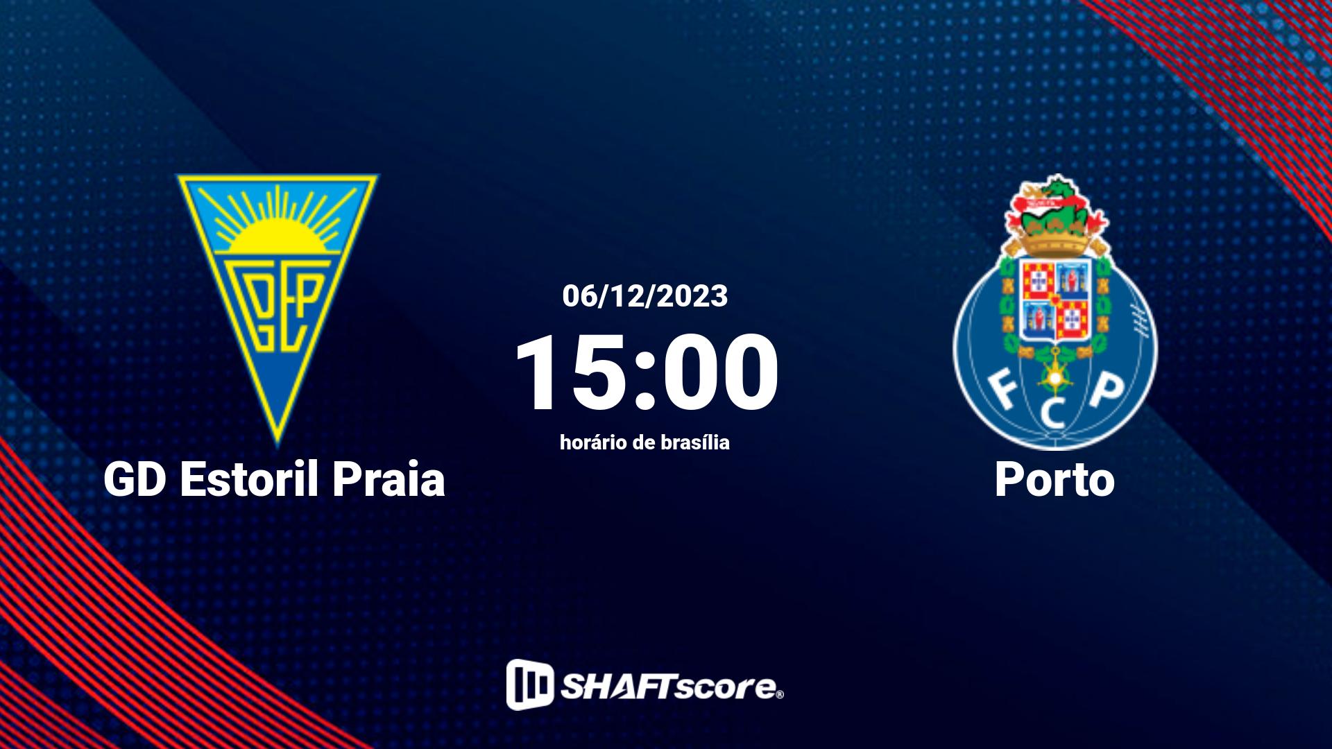 Estatísticas do jogo GD Estoril Praia vs Porto 06.12 15:00