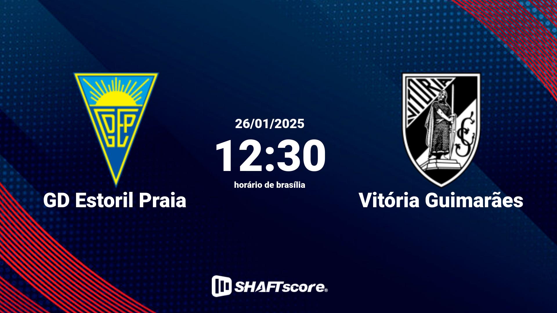 Estatísticas do jogo GD Estoril Praia vs Vitória Guimarães 26.01 12:30