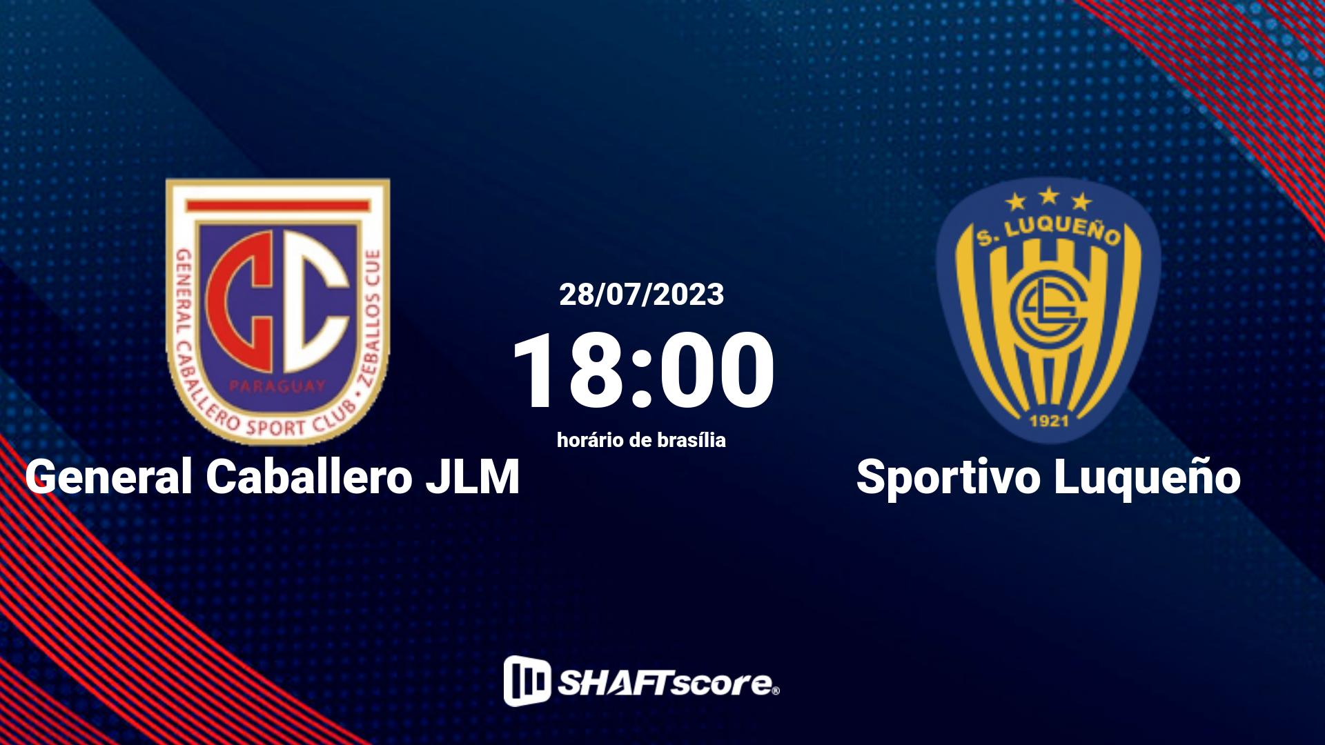 Estatísticas do jogo General Caballero JLM vs Sportivo Luqueño 28.07 18:00