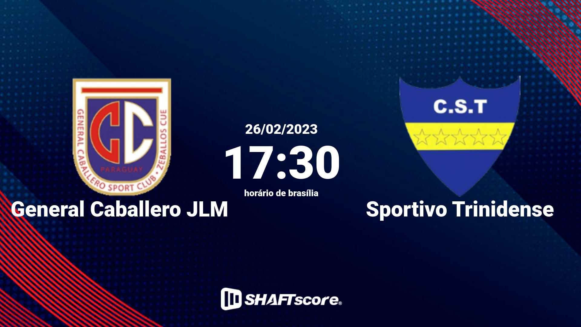 Estatísticas do jogo General Caballero JLM vs Sportivo Trinidense 26.02 17:30