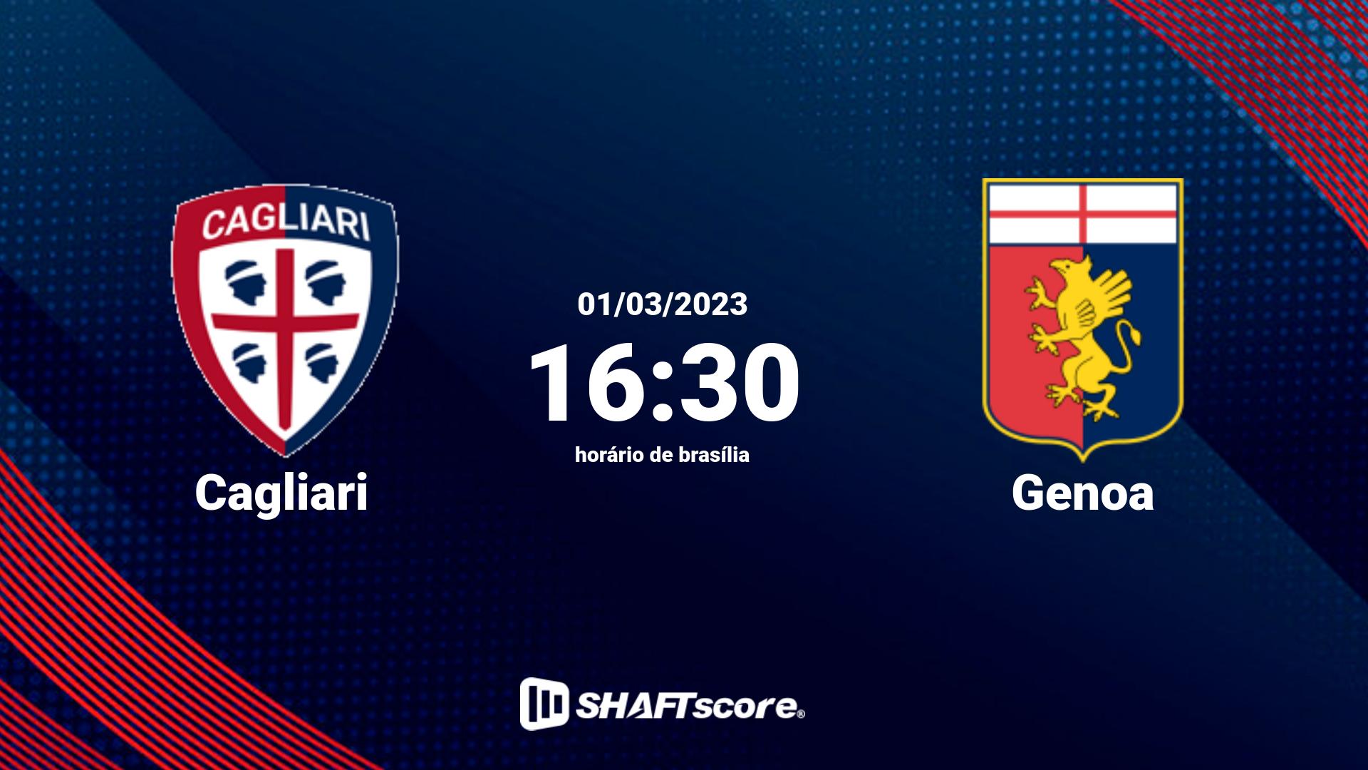 Estatísticas do jogo Genoa vs Cagliari 29.04 15:45