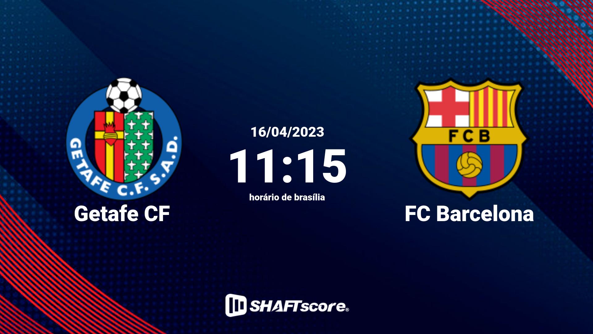 Estatísticas do jogo Getafe CF vs FC Barcelona 16.04 11:15