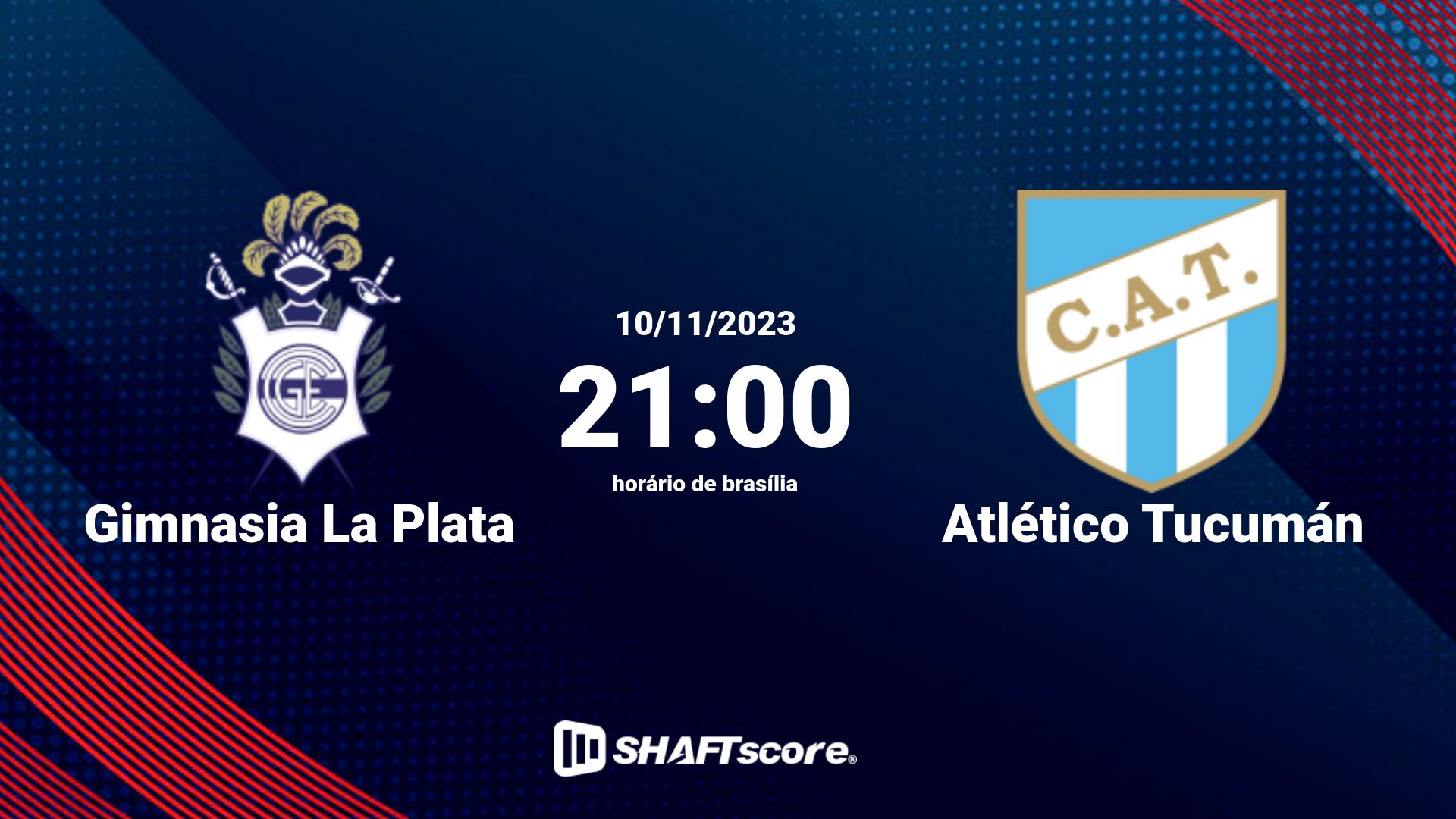 Estatísticas do jogo Gimnasia La Plata vs Atlético Tucumán 10.11 21:00