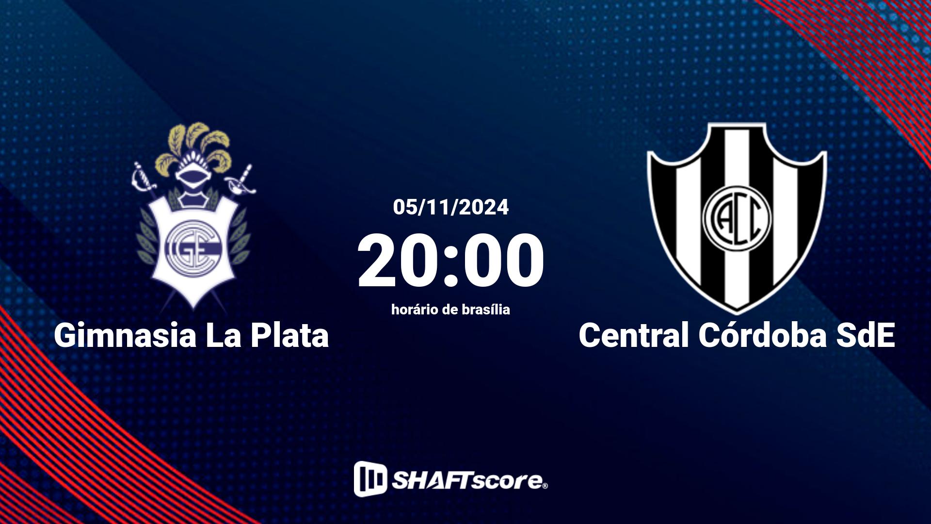 Estatísticas do jogo Gimnasia La Plata vs Central Córdoba SdE 05.11 20:00