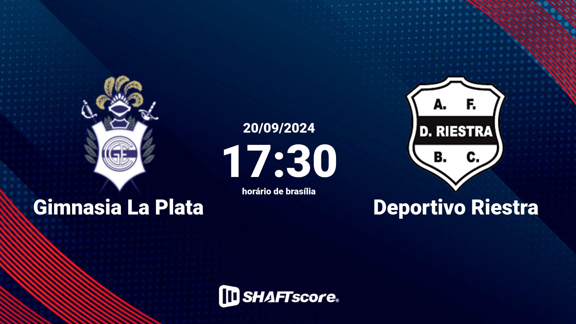 Estatísticas do jogo Gimnasia La Plata vs Deportivo Riestra 20.09 17:30