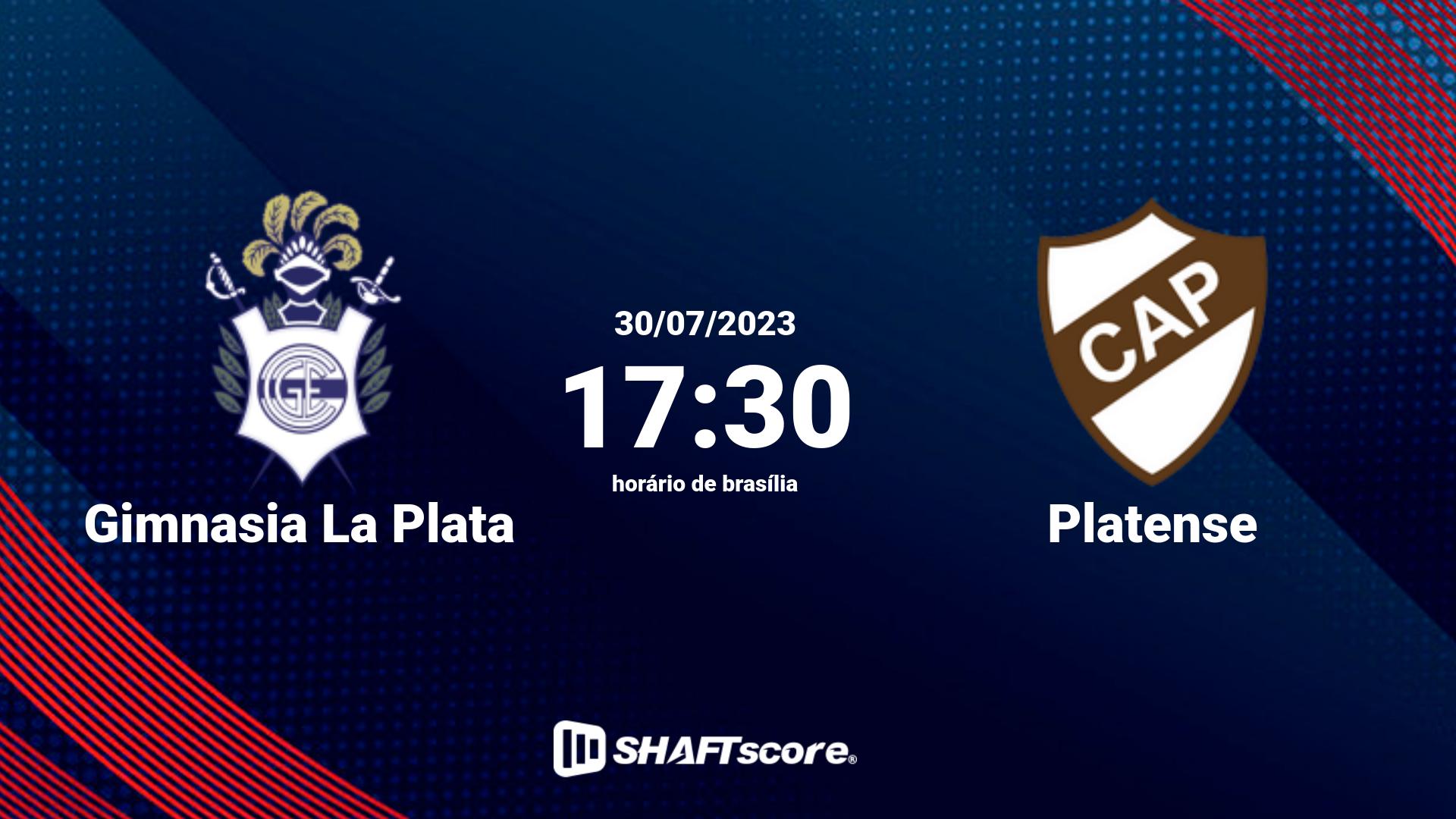 Estatísticas do jogo Gimnasia La Plata vs Platense 30.07 17:30