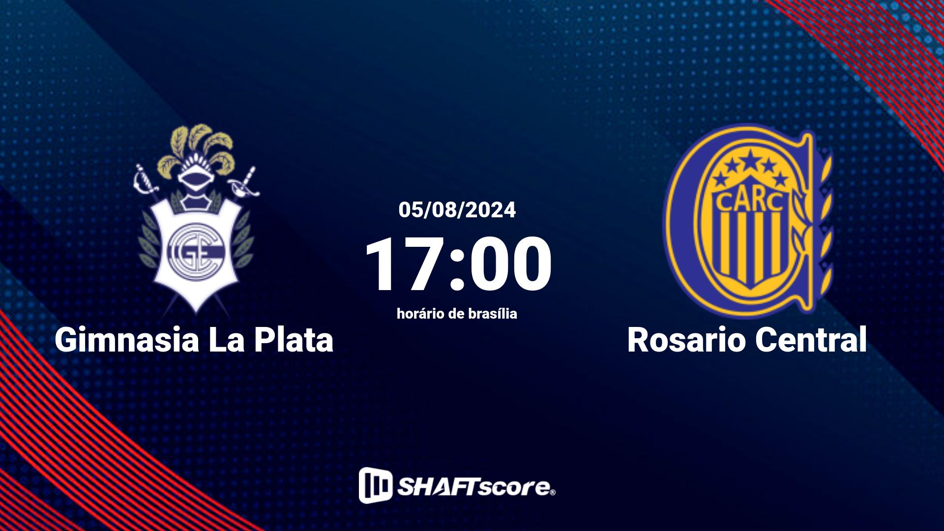 Estatísticas do jogo Gimnasia La Plata vs Rosario Central 05.08 17:00