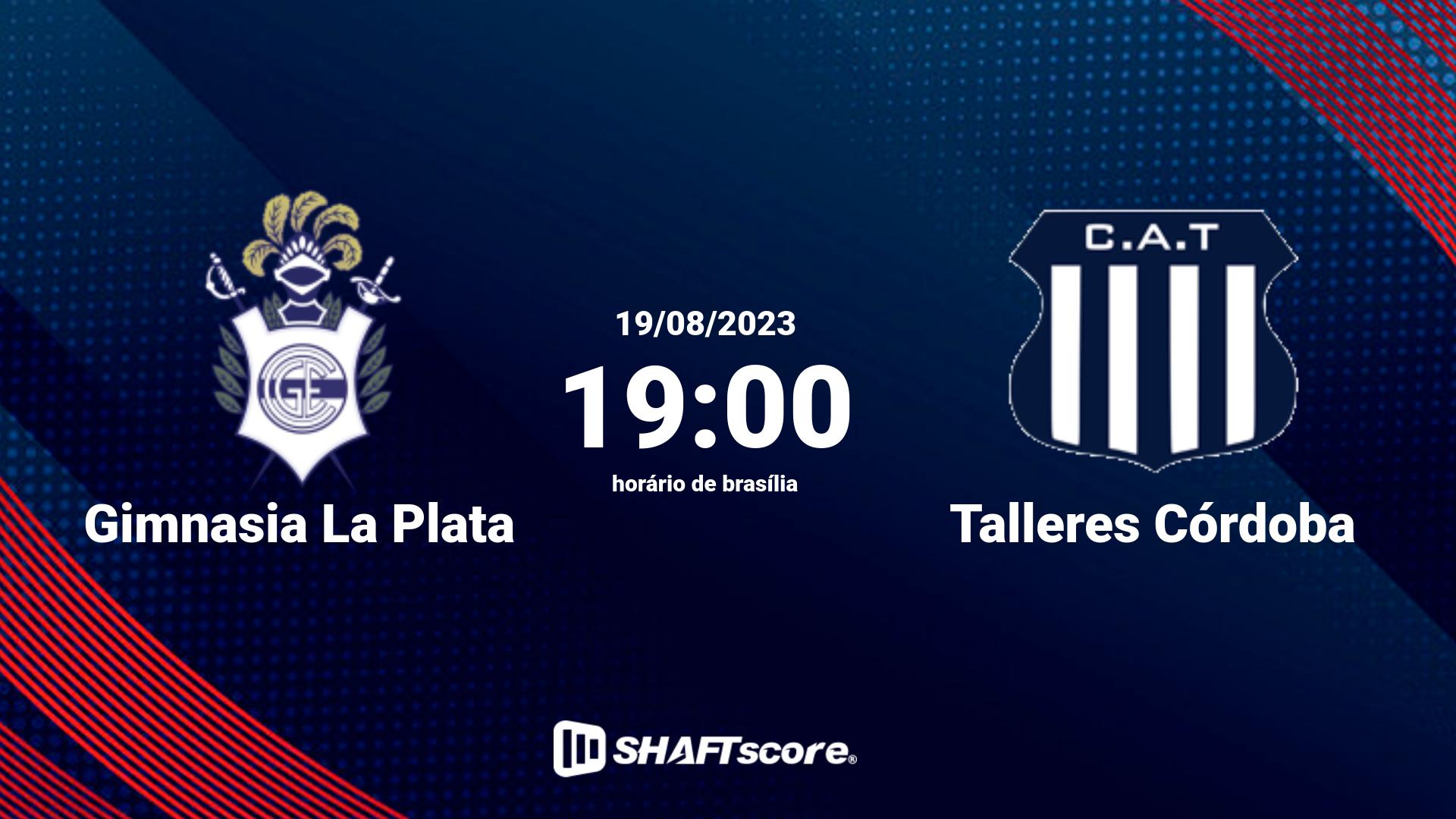 Estatísticas do jogo Gimnasia La Plata vs Talleres Córdoba 19.08 19:00