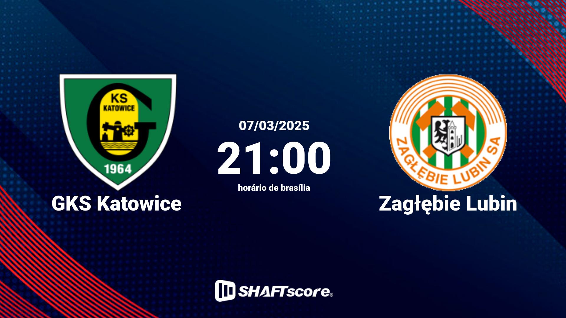 Estatísticas do jogo GKS Katowice vs Zagłębie Lubin 07.03 21:00