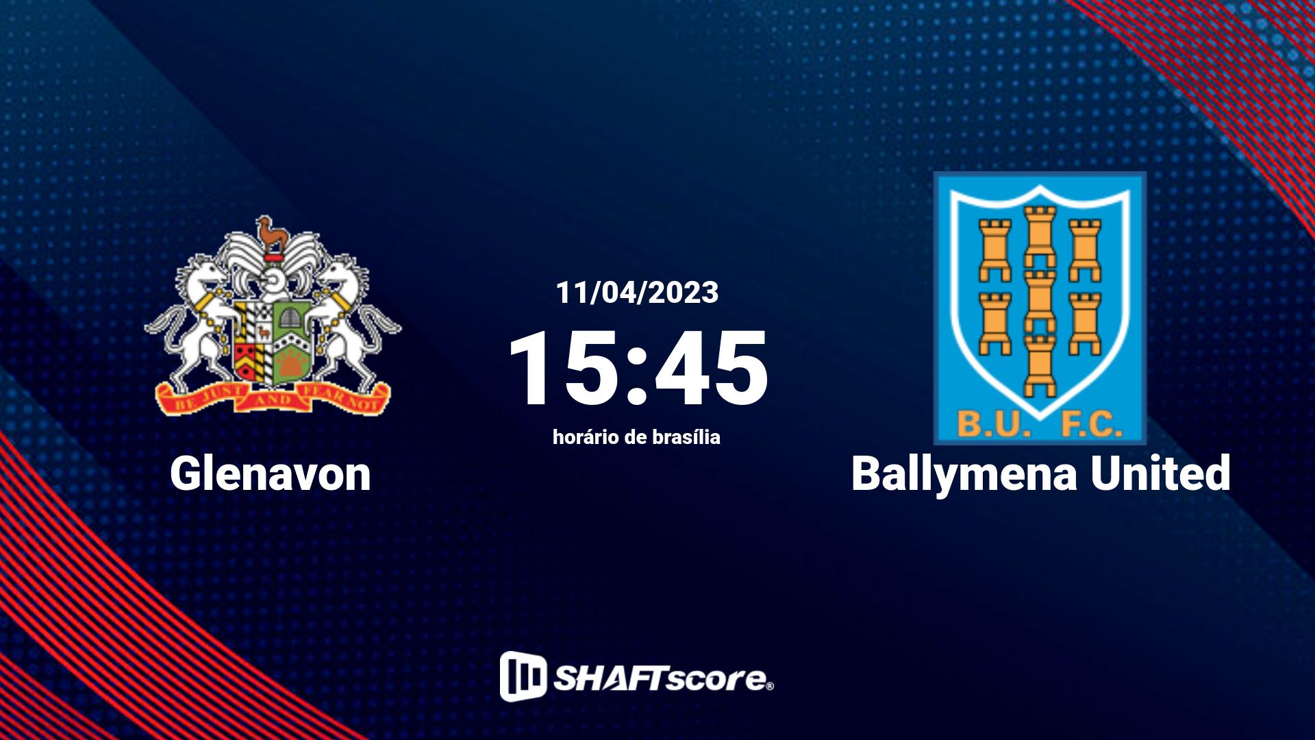 Estatísticas do jogo Glenavon vs Ballymena United 11.04 15:45