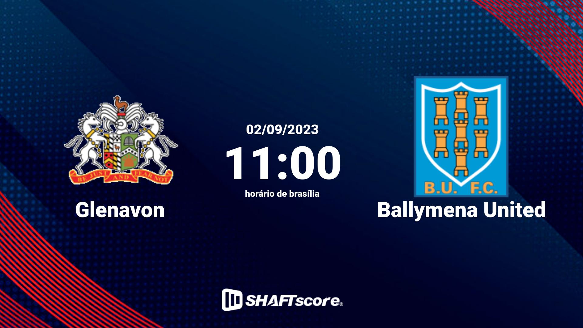 Estatísticas do jogo Glenavon vs Ballymena United 02.09 11:00