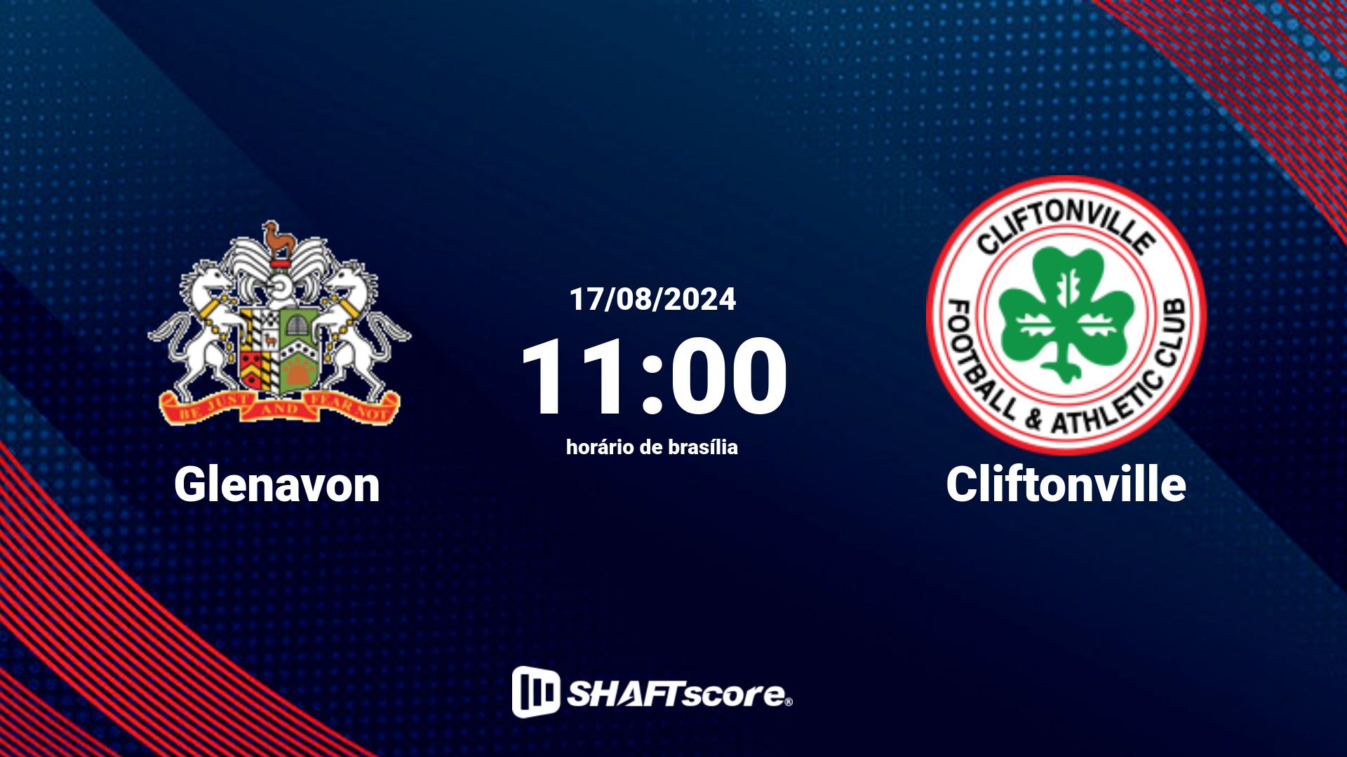 Estatísticas do jogo Glenavon vs Cliftonville 17.08 11:00