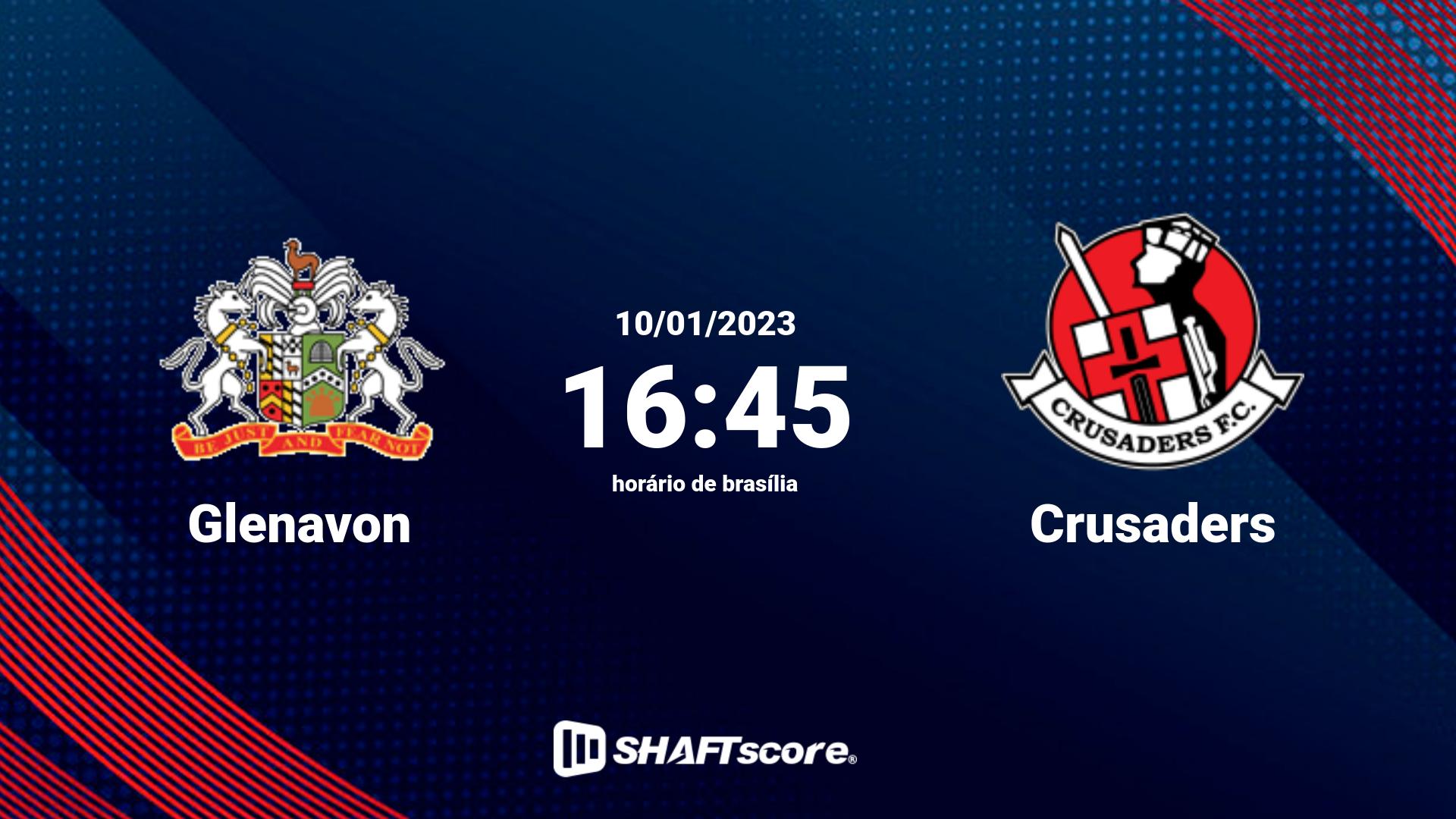 Estatísticas do jogo Glenavon vs Crusaders 10.01 16:45