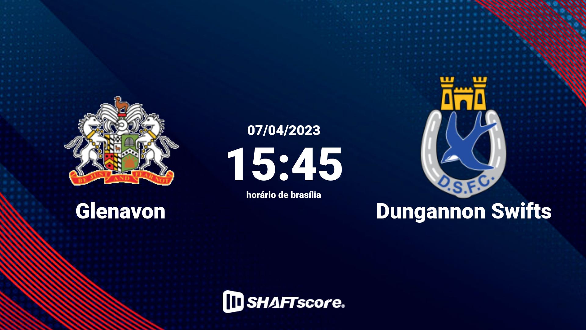 Estatísticas do jogo Glenavon vs Dungannon Swifts 07.04 15:45