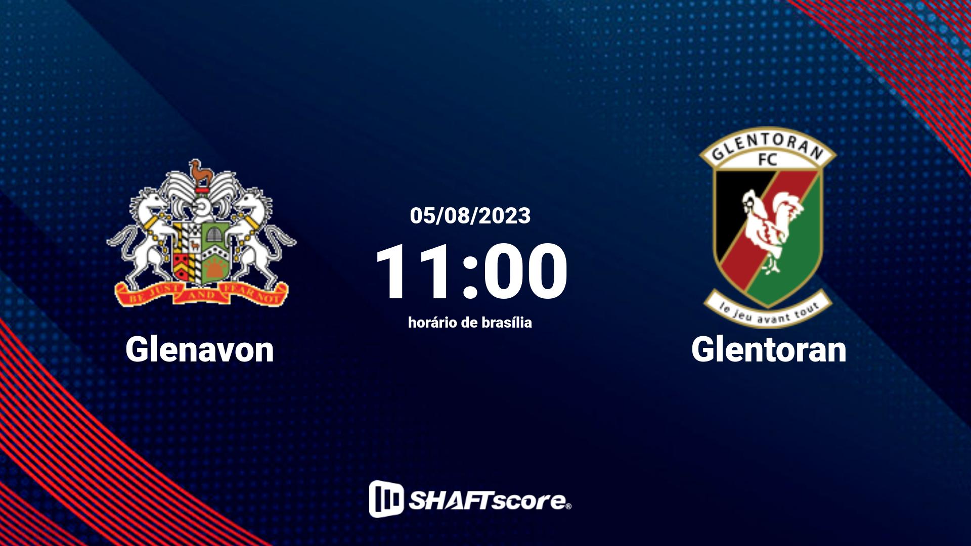 Estatísticas do jogo Glenavon vs Glentoran 05.08 11:00