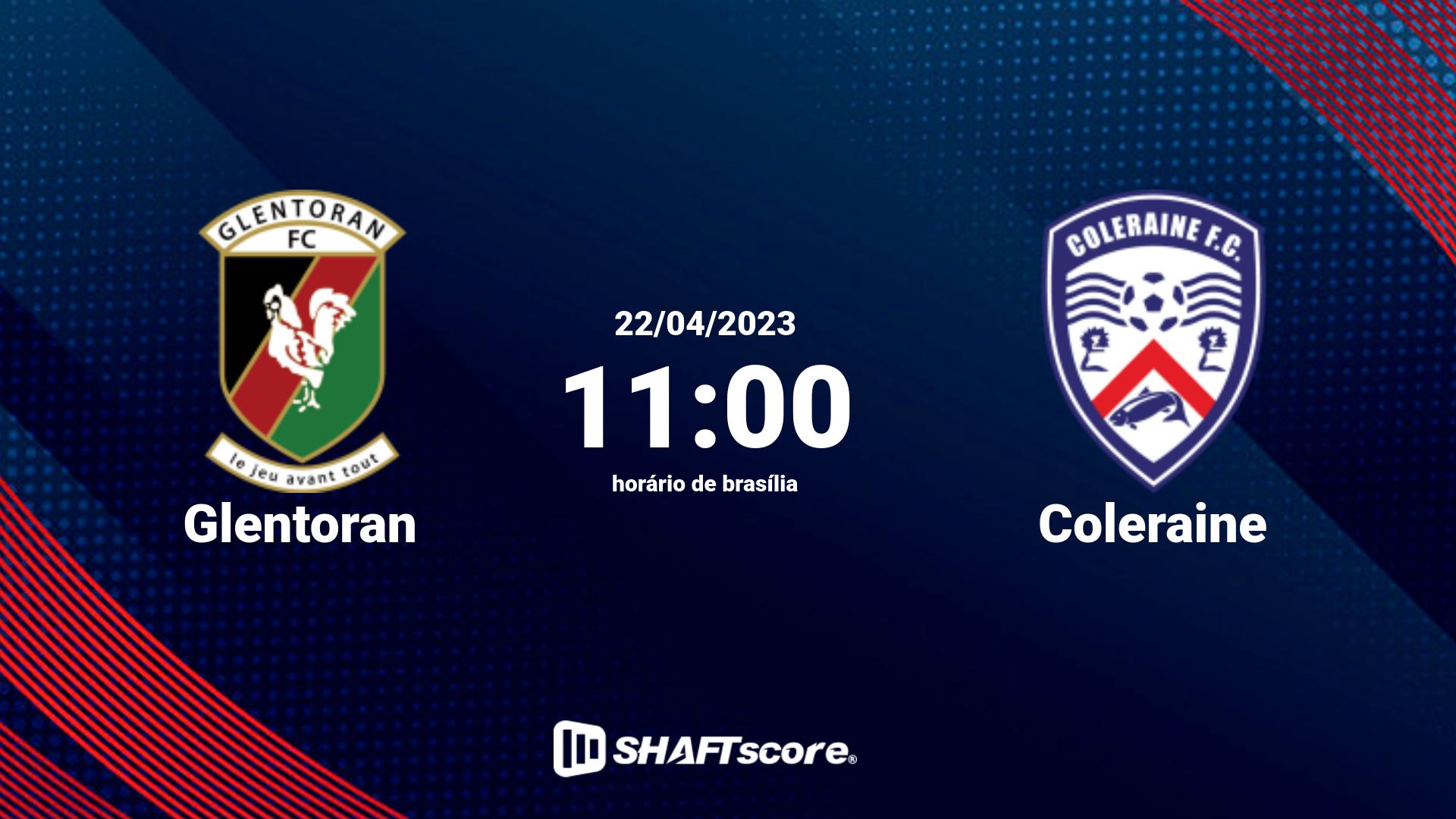 Estatísticas do jogo Glentoran vs Coleraine 22.04 11:00