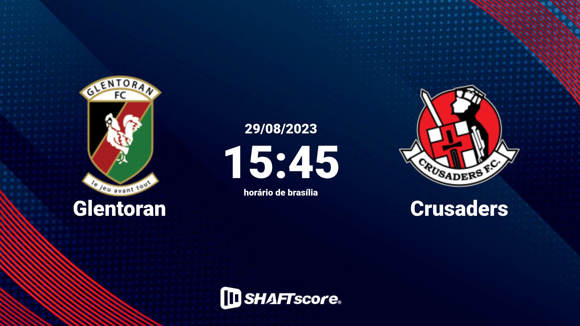 Estatísticas do jogo Glentoran vs Crusaders 29.08 15:45