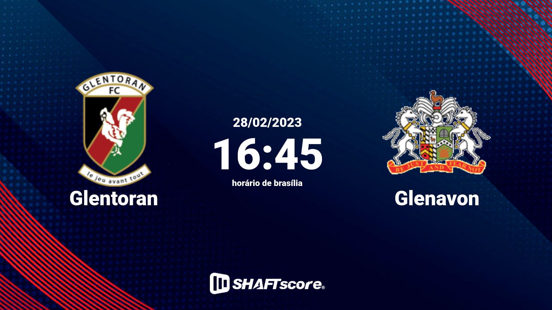 Estatísticas do jogo Glentoran vs Glenavon 28.02 16:45