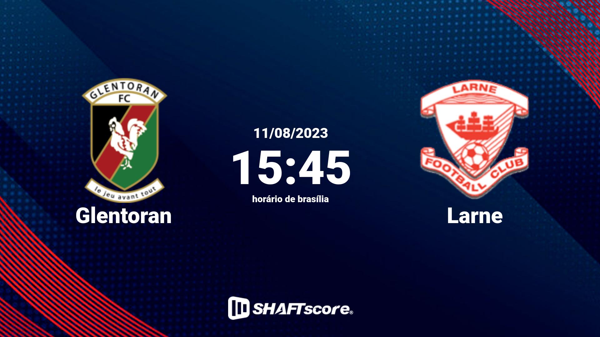 Estatísticas do jogo Glentoran vs Larne 11.08 15:45