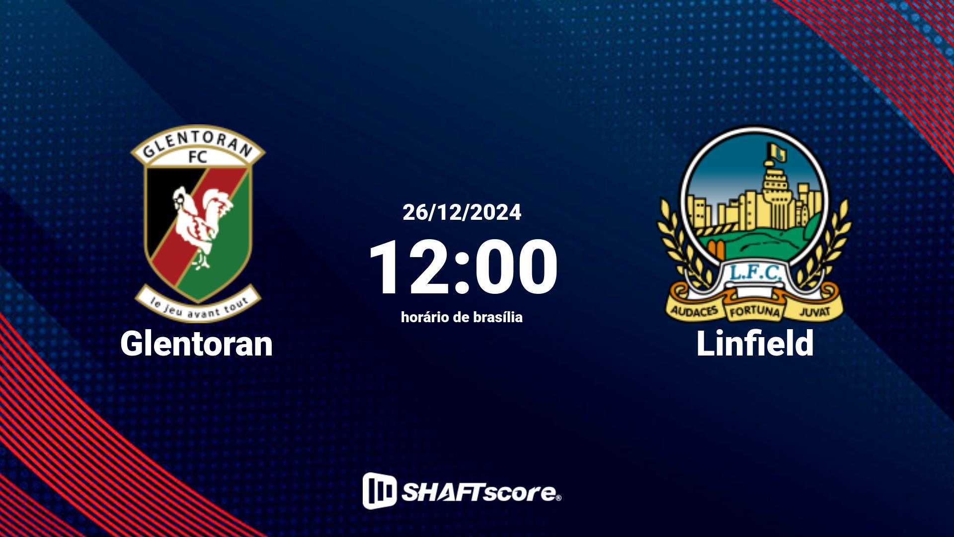 Estatísticas do jogo Glentoran vs Linfield 26.12 12:00