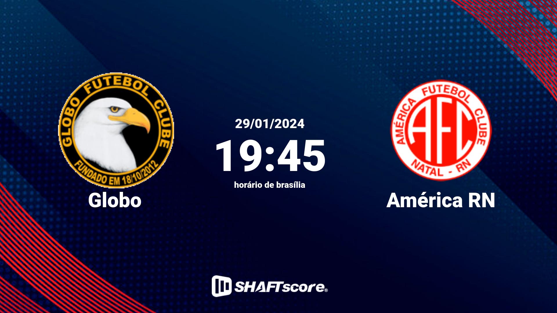 Estatísticas do jogo Globo vs América RN 29.01 19:45