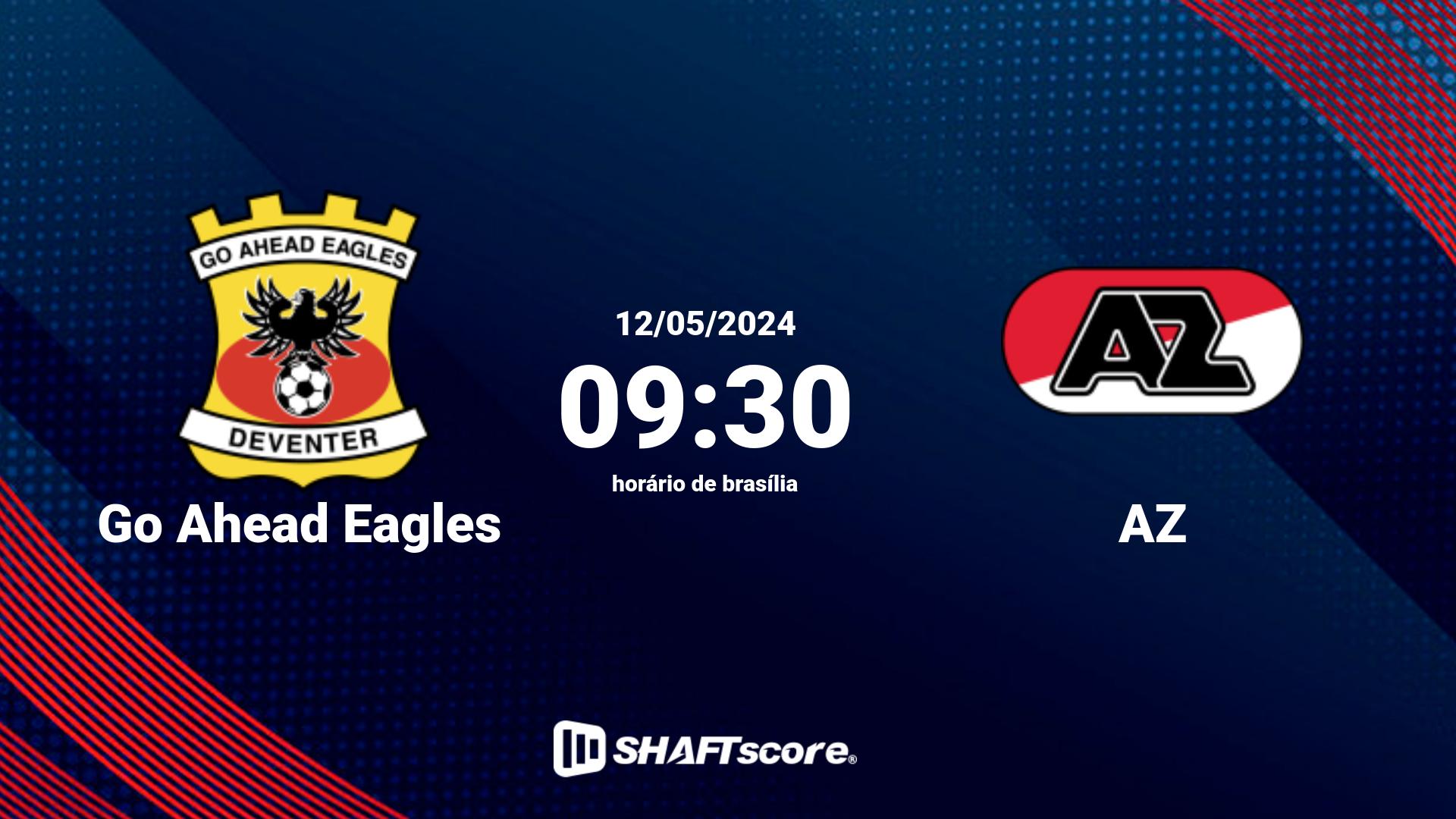 Estatísticas do jogo Go Ahead Eagles vs AZ 12.05 09:30