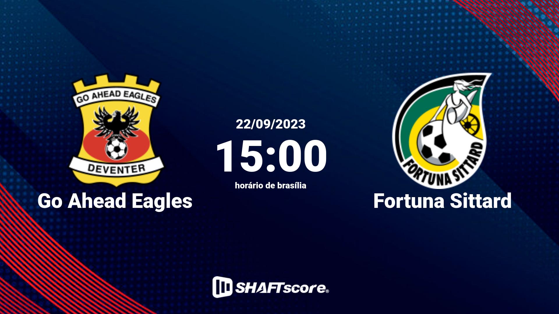 Estatísticas do jogo Go Ahead Eagles vs Fortuna Sittard 22.09 15:00