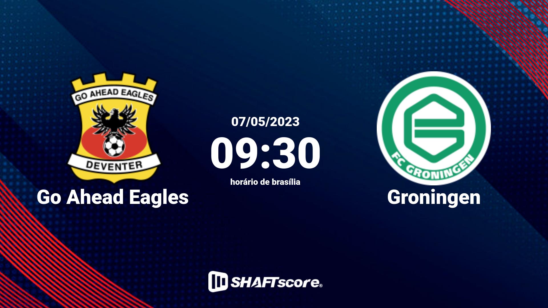 Estatísticas do jogo Go Ahead Eagles vs Groningen 07.05 09:30