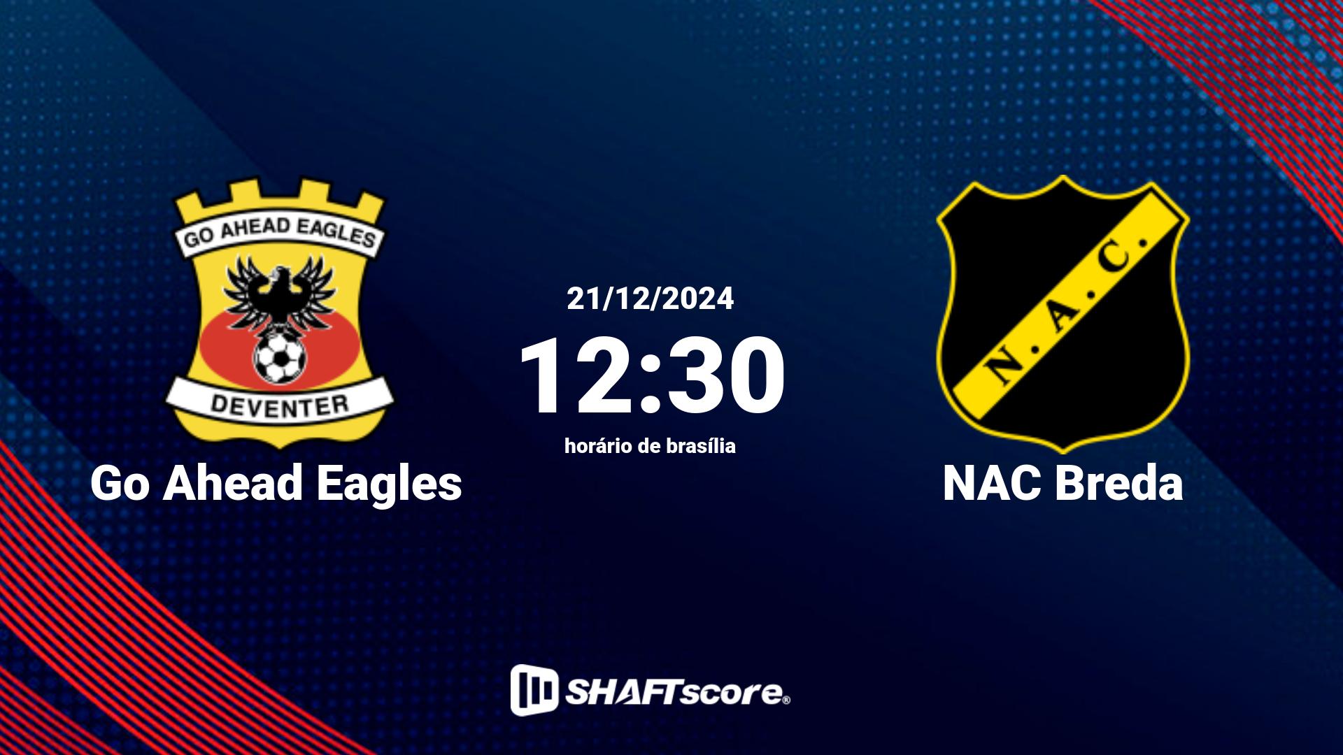 Estatísticas do jogo Go Ahead Eagles vs NAC Breda 21.12 12:30