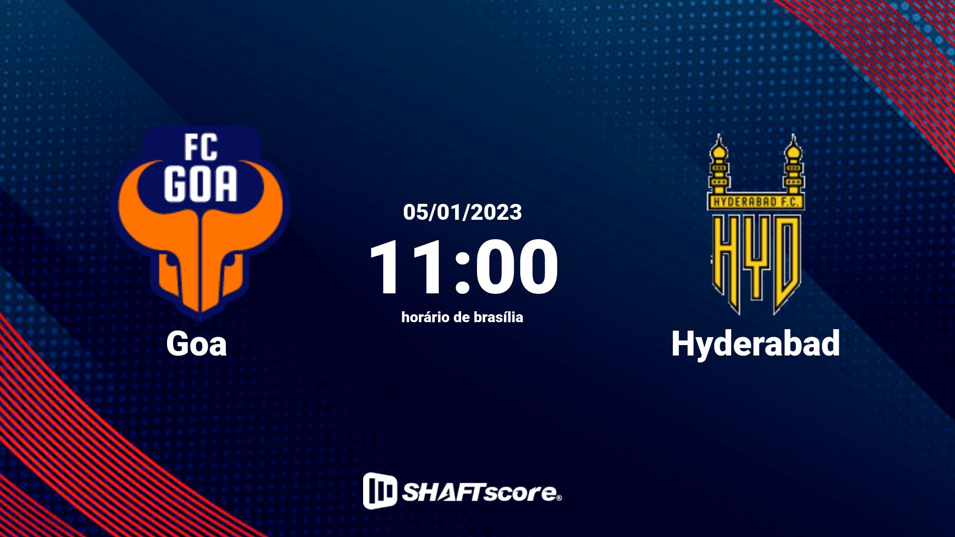 Estatísticas do jogo Goa vs Hyderabad 05.04 11:00