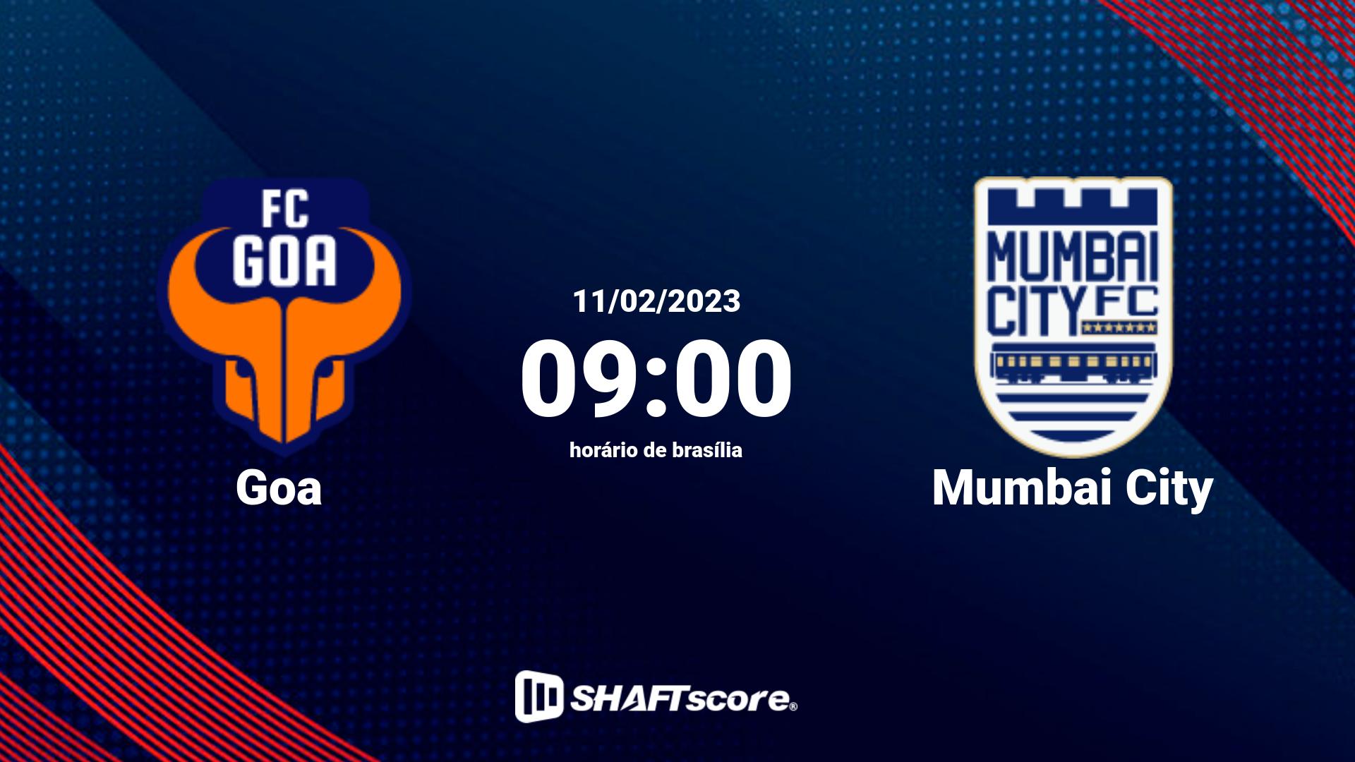 Estatísticas do jogo Goa vs Mumbai City 11.02 09:00