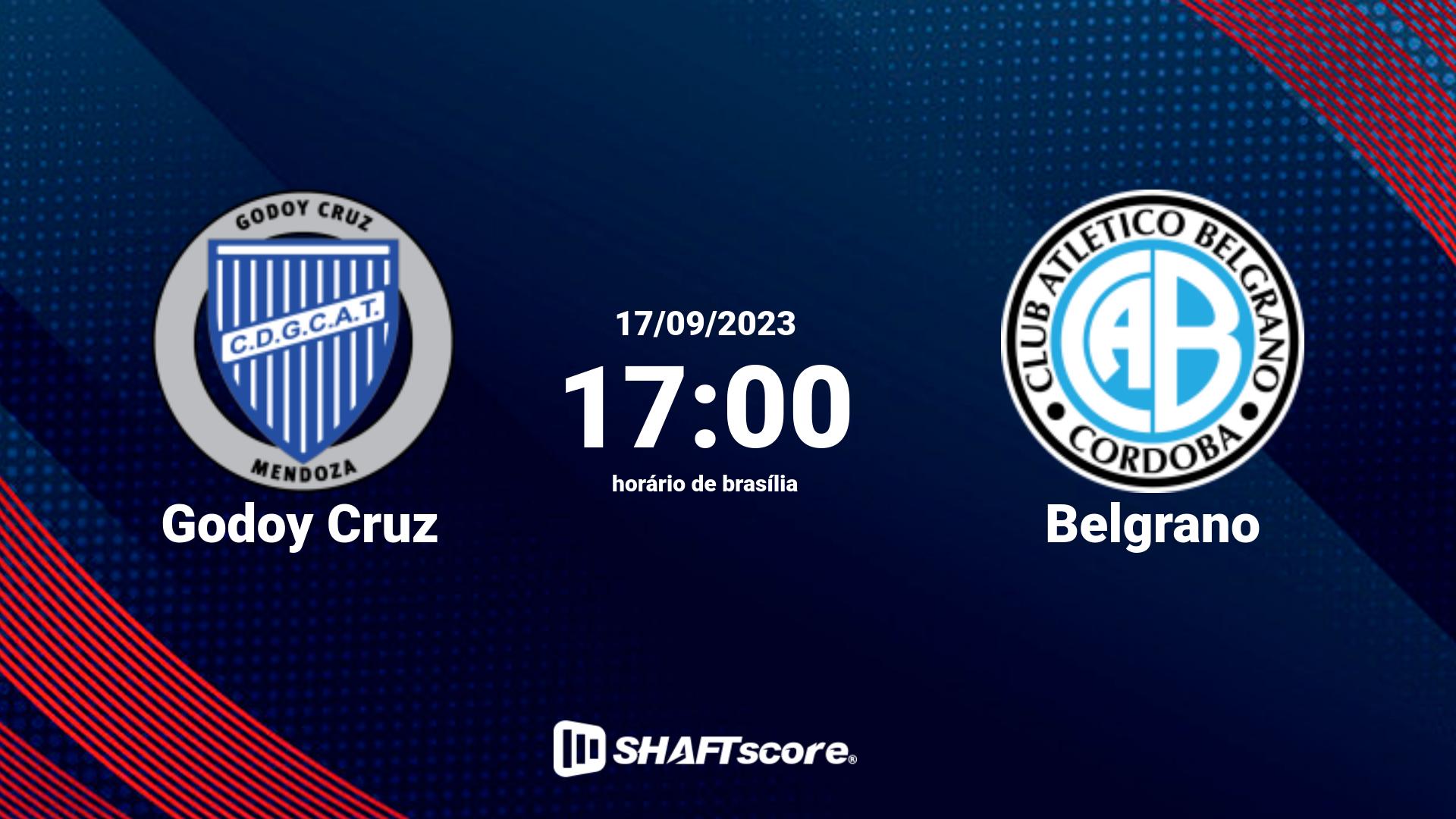 Estatísticas do jogo Godoy Cruz vs Belgrano 17.09 17:00