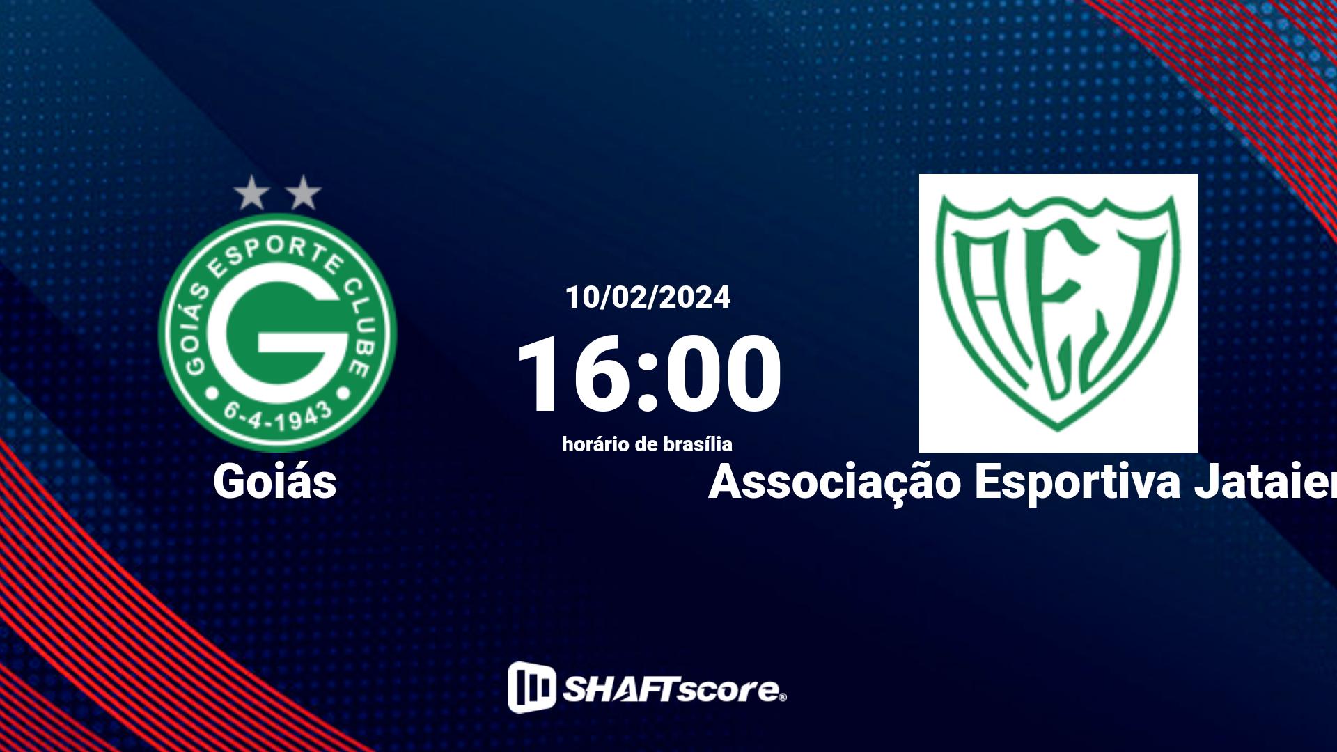 Estatísticas do jogo Goiás vs Associação Esportiva Jataiense 10.02 16:00