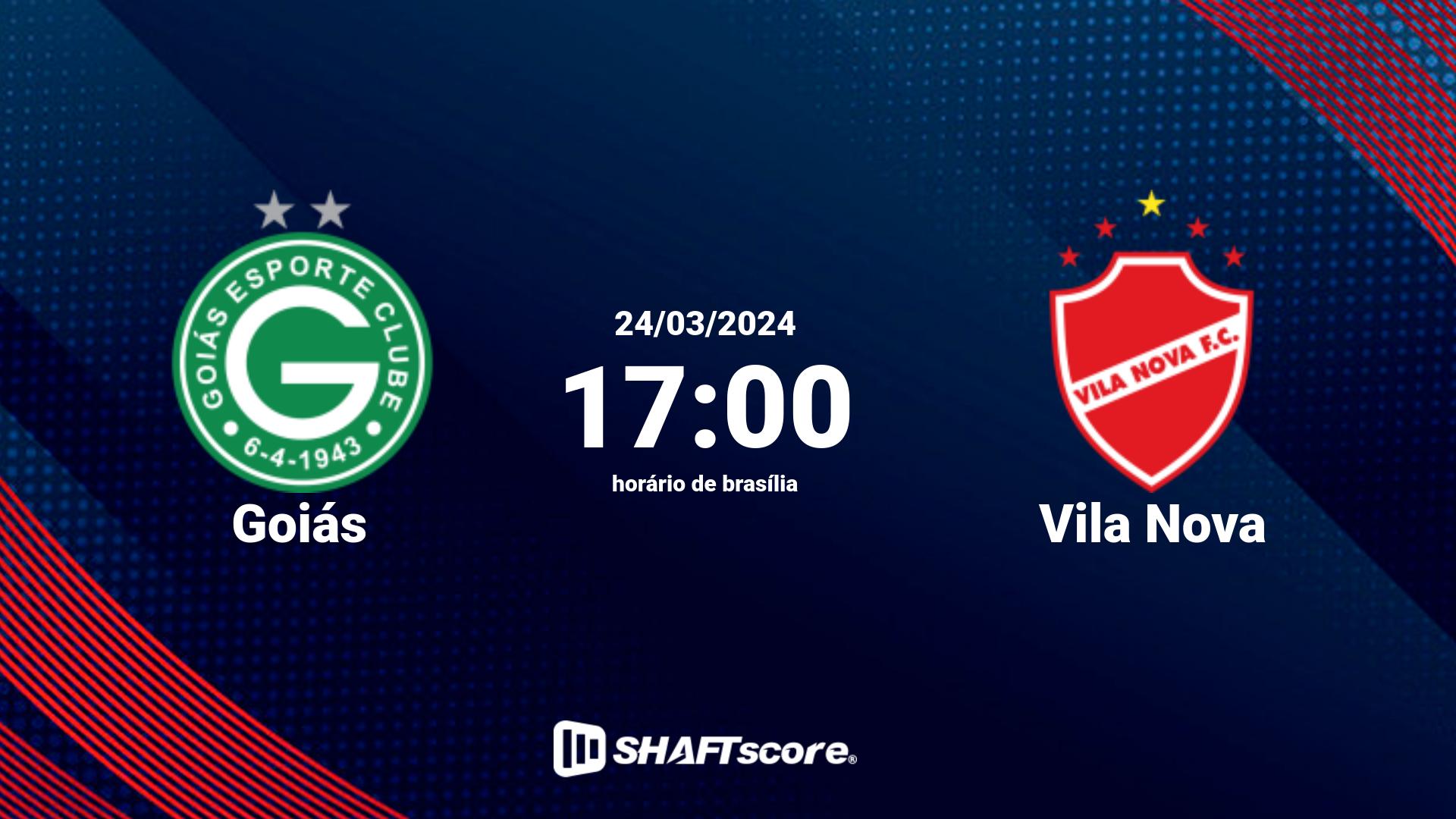 Estatísticas do jogo Goiás vs Vila Nova 24.03 17:00