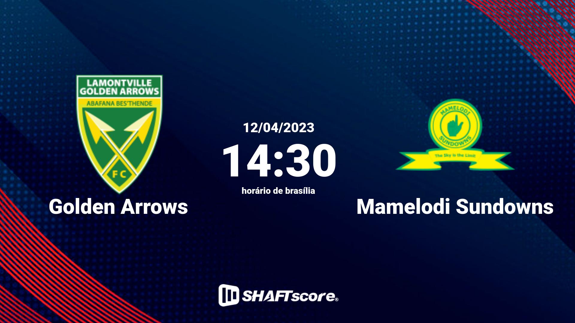 Estatísticas do jogo Golden Arrows vs Mamelodi Sundowns 12.04 14:30