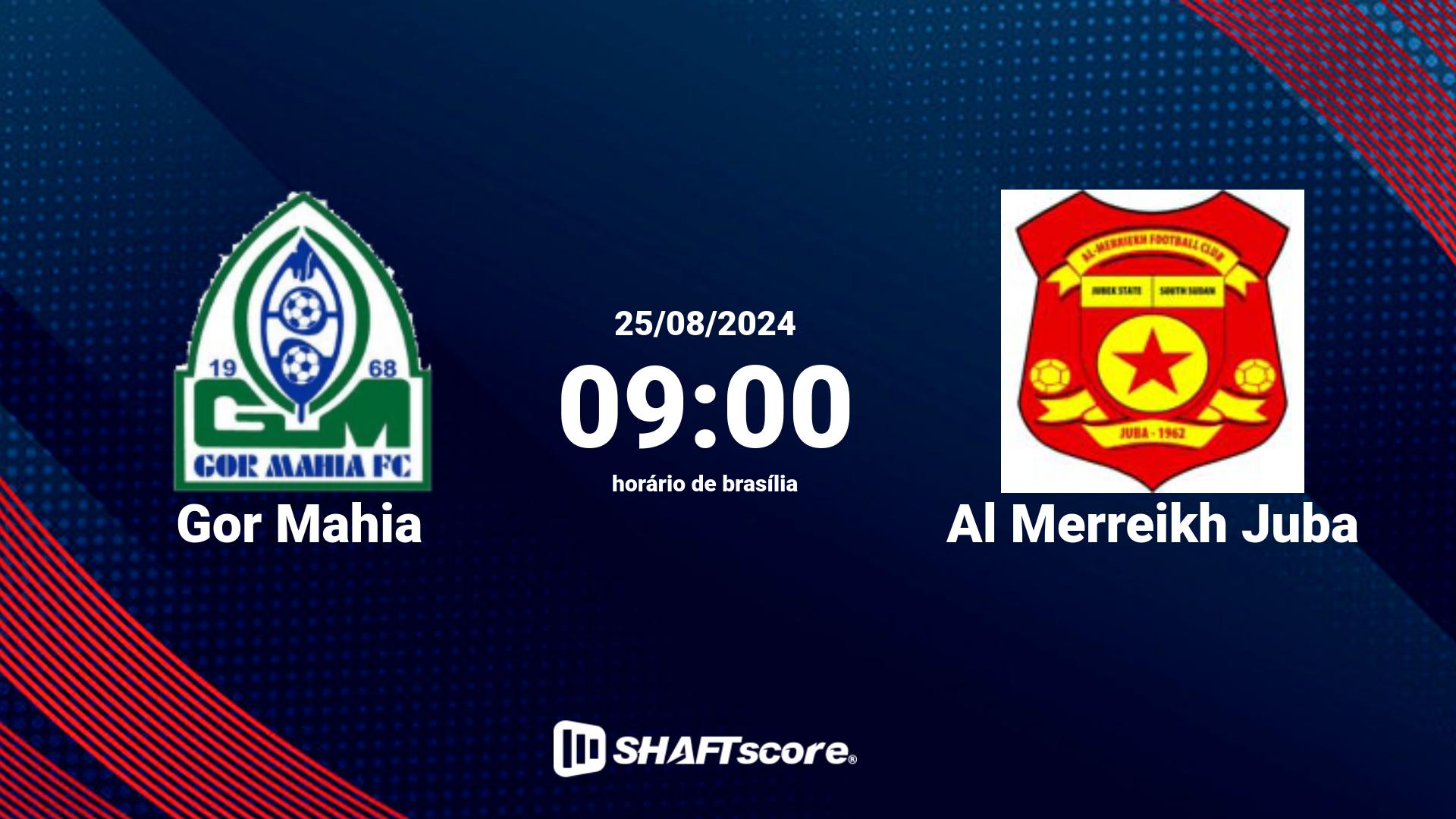 Estatísticas do jogo Gor Mahia vs Al Merreikh Juba 25.08 09:00