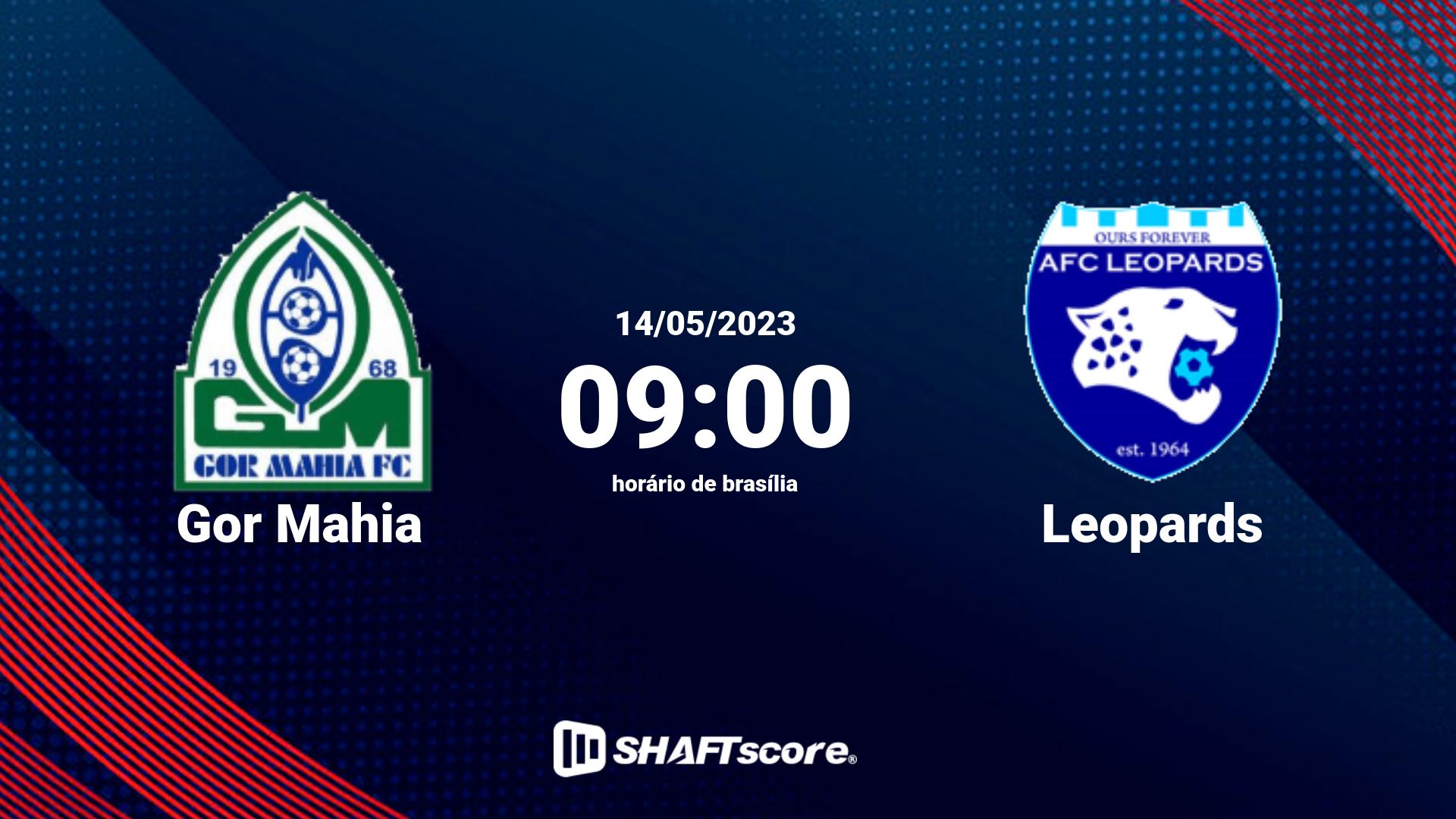 Estatísticas do jogo Gor Mahia vs Leopards 14.05 09:00