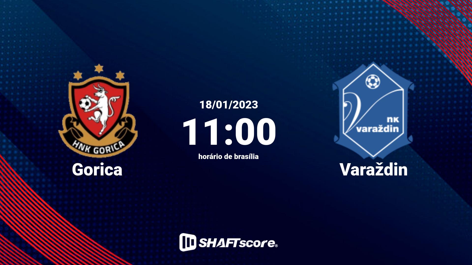 Estatísticas do jogo Gorica vs Varaždin 18.01 11:00