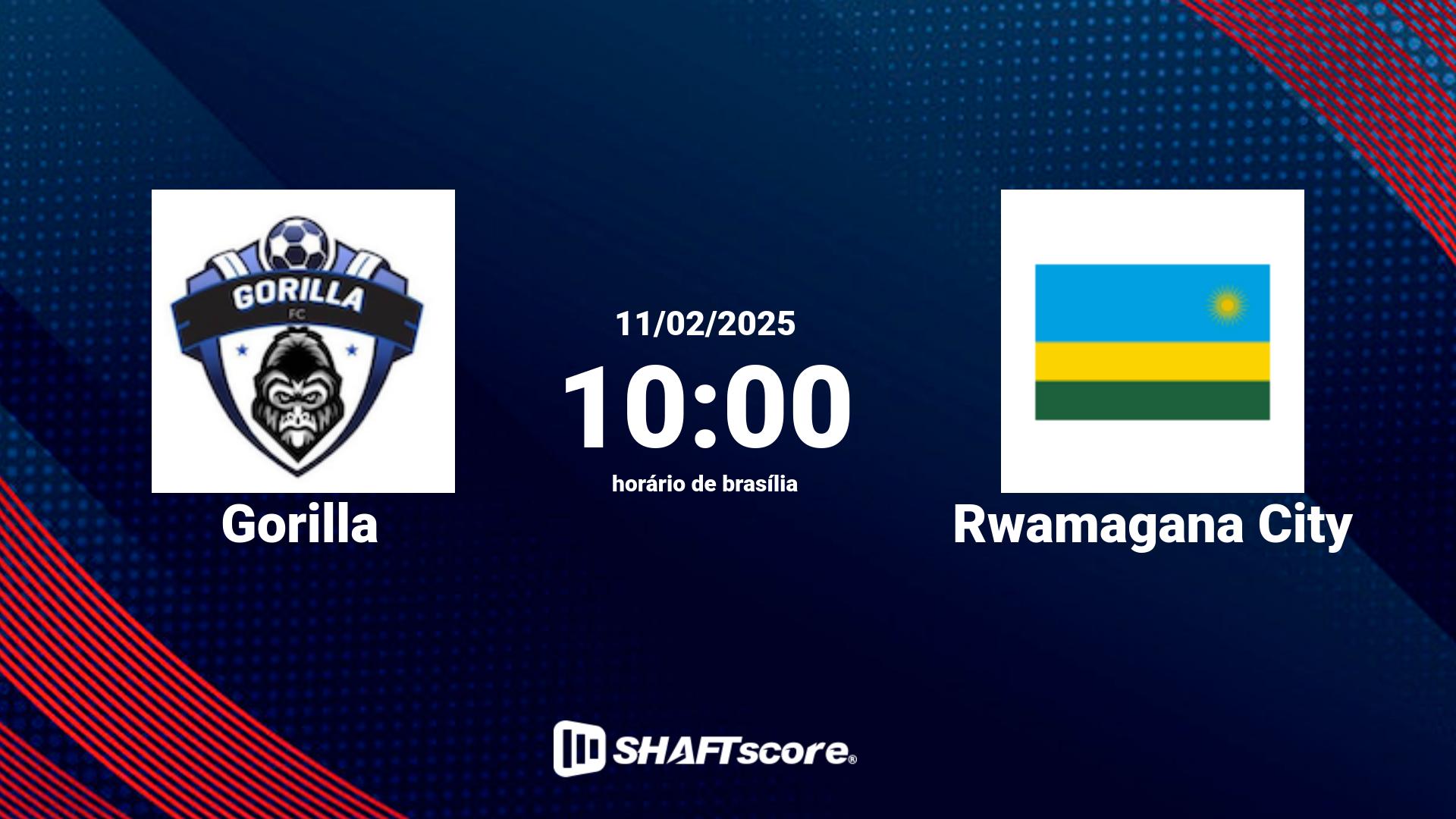 Estatísticas do jogo Gorilla vs Rwamagana City 11.02 10:00