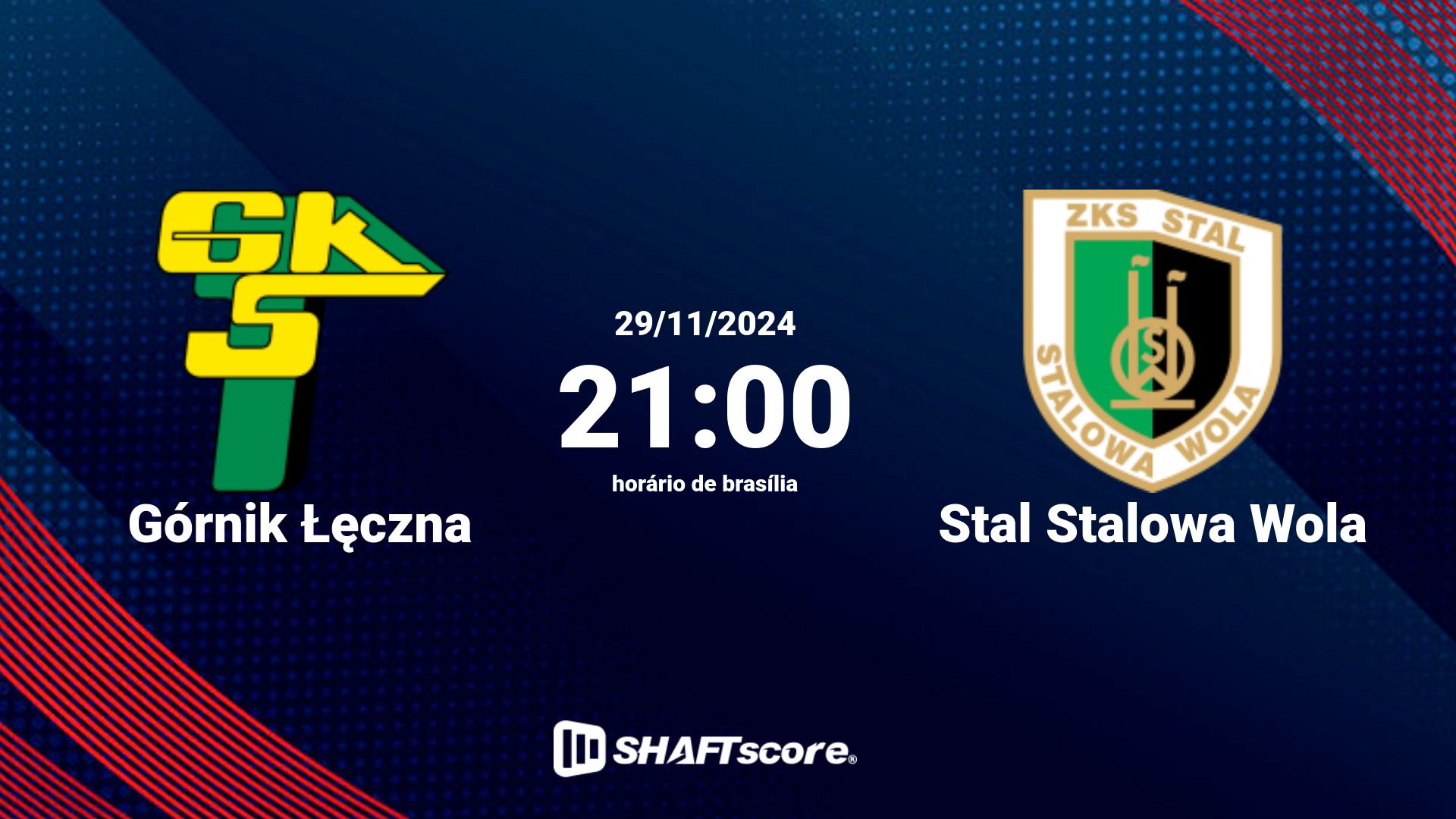 Estatísticas do jogo Górnik Łęczna vs Stal Stalowa Wola 29.11 21:00